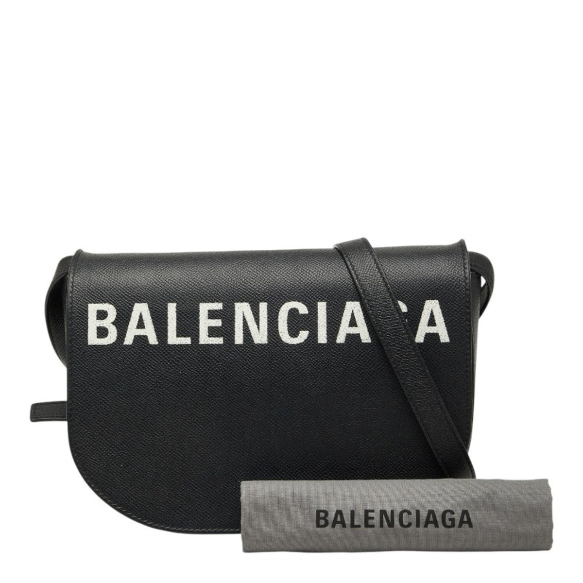Balenciaga Navy White Leather Shoulder Bag (Pre-Owned)