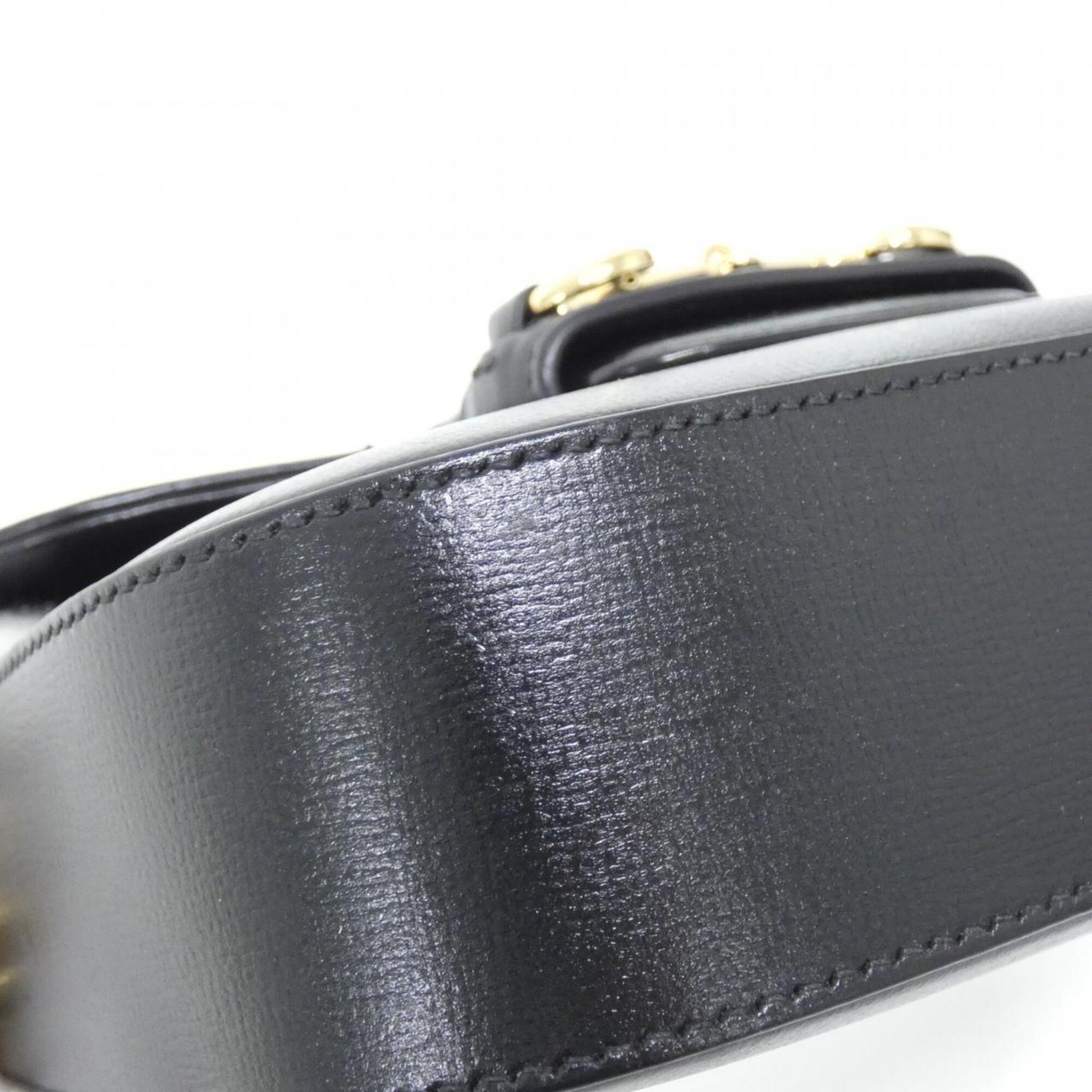 Gucci Black Leather Shoulder Bag (Pre-Owned)