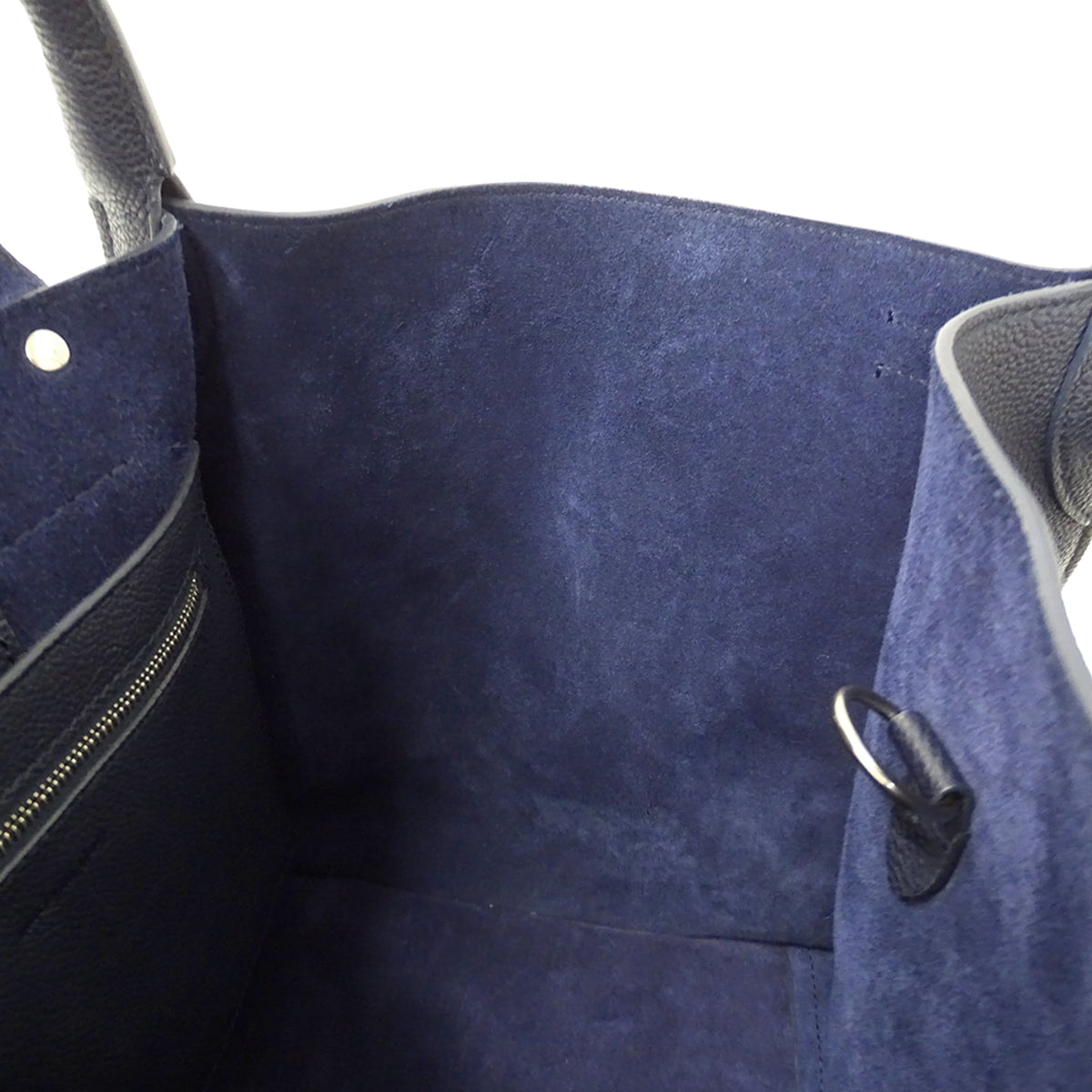 Celine Navy Leather Handbag Shoulder Bag (Pre-Owned)