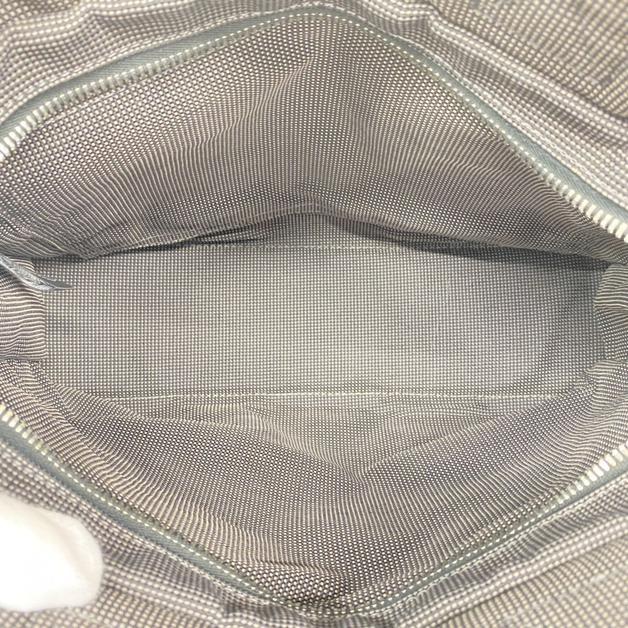 Hermes Gray Canvas Handbag (Pre-Owned)