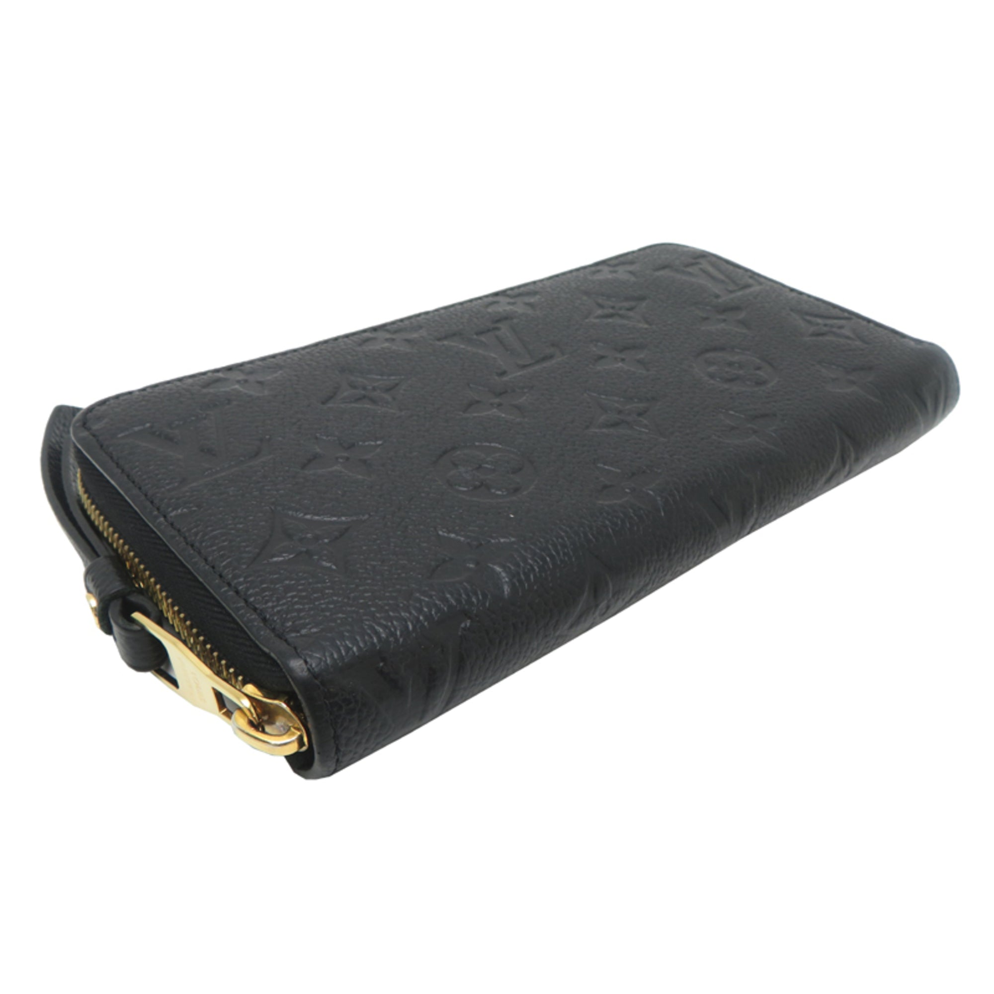 Louis Vuitton Black Noir Monogram Empreinte Long Wallet (Bi-Fold) (Pre-Owned)