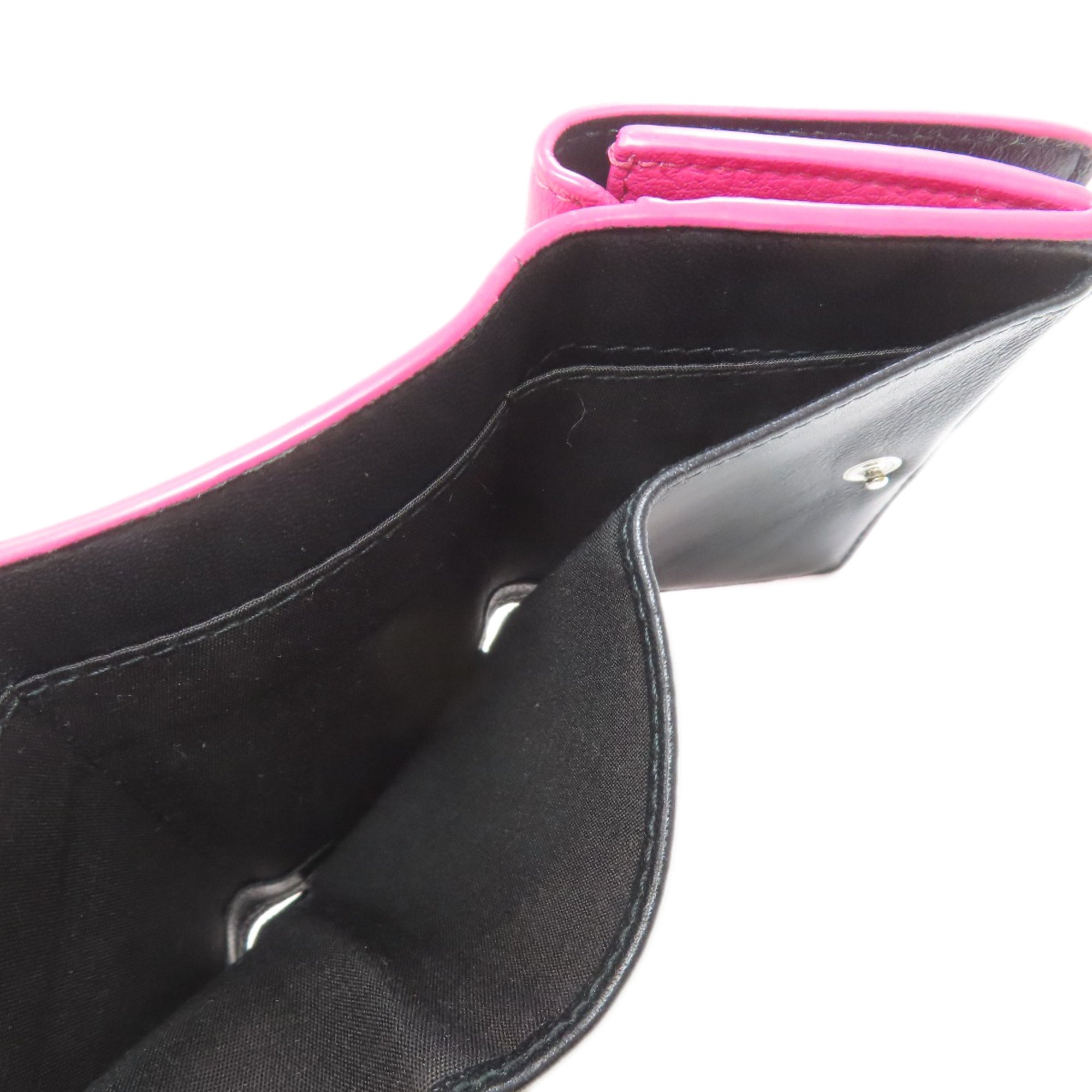 Balenciaga Pink Leather Wallet (Tri-Fold) (Pre-Owned)