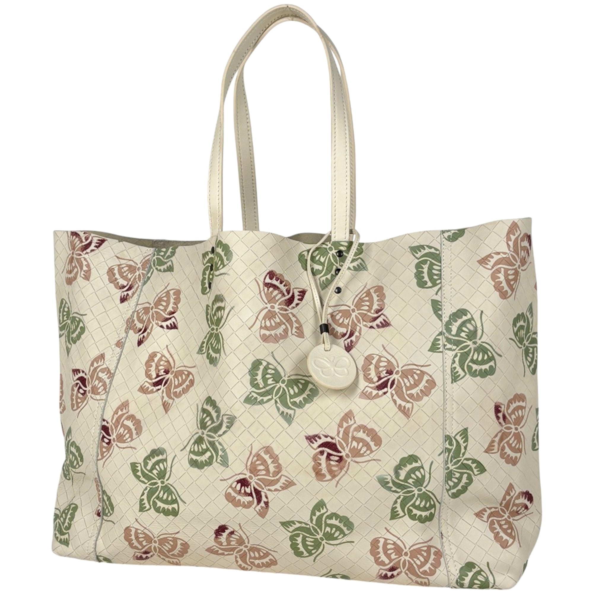 Bottega Veneta Beige Leather Tote Bag (Pre-Owned)