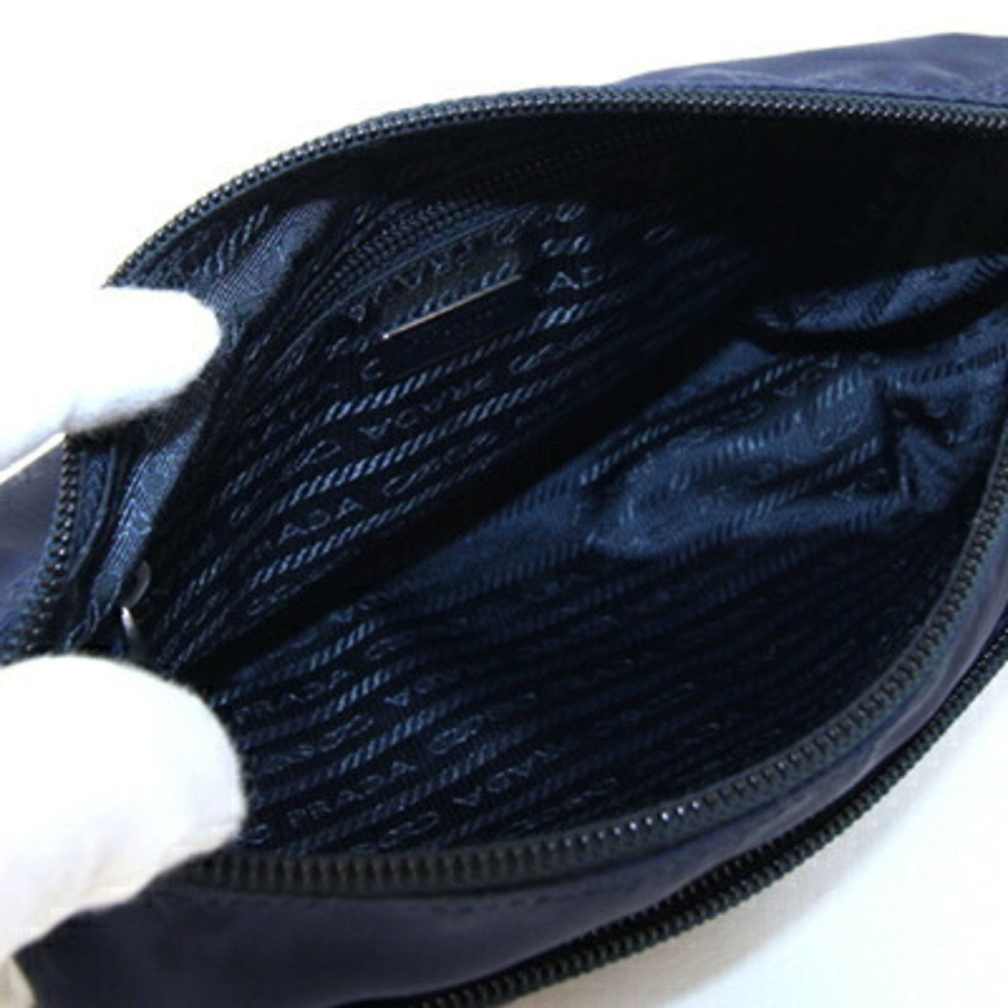 Prada Navy Nylon Pouch (Pre-Owned)
