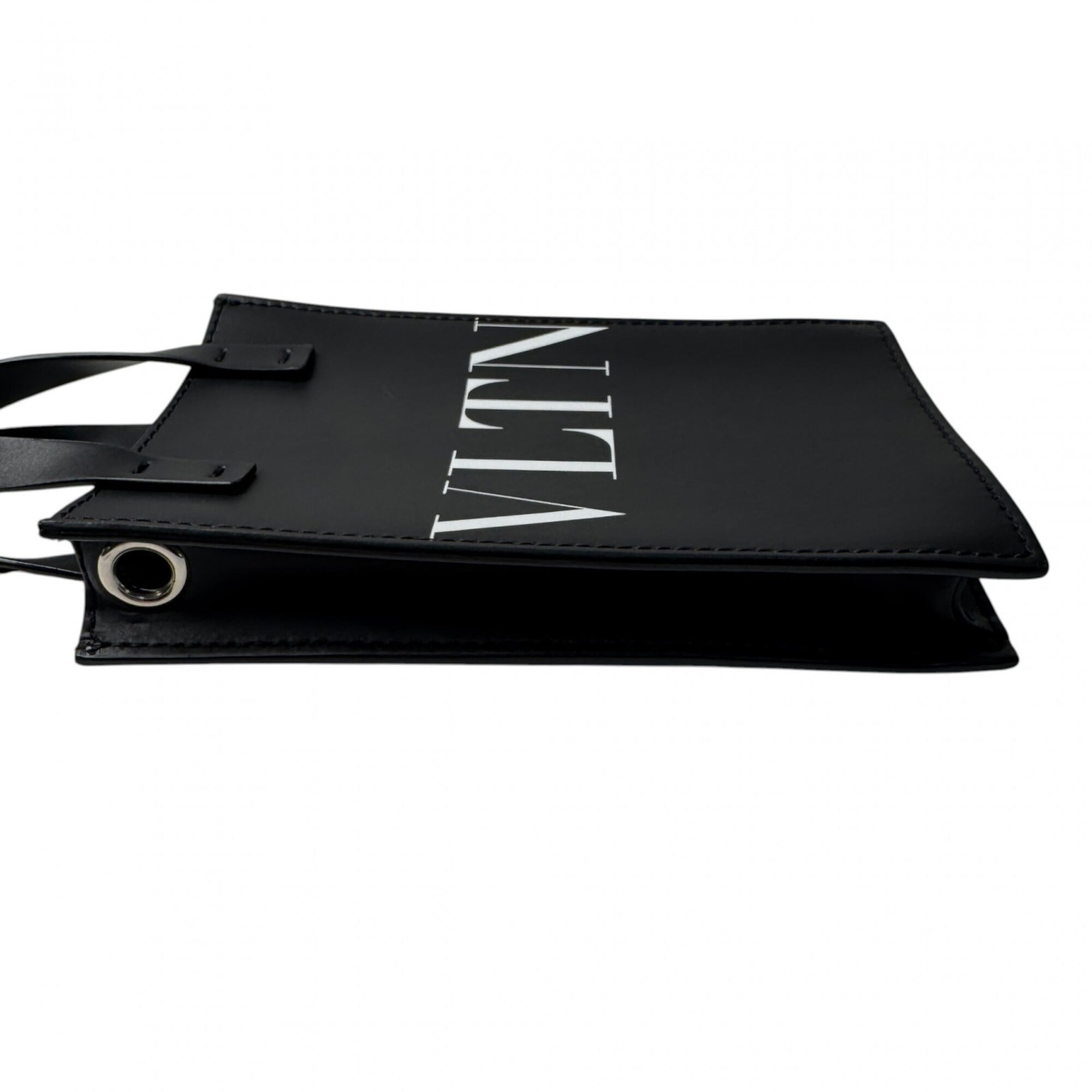 Valentino Black Leather Handbag Shoulder Bag (Pre-Owned)