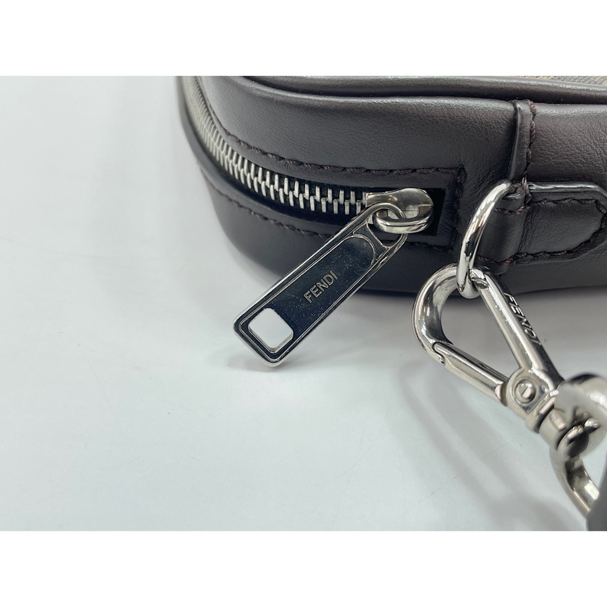 Fendi Brown Zucca Shoulder Bag (Pre-Owned)