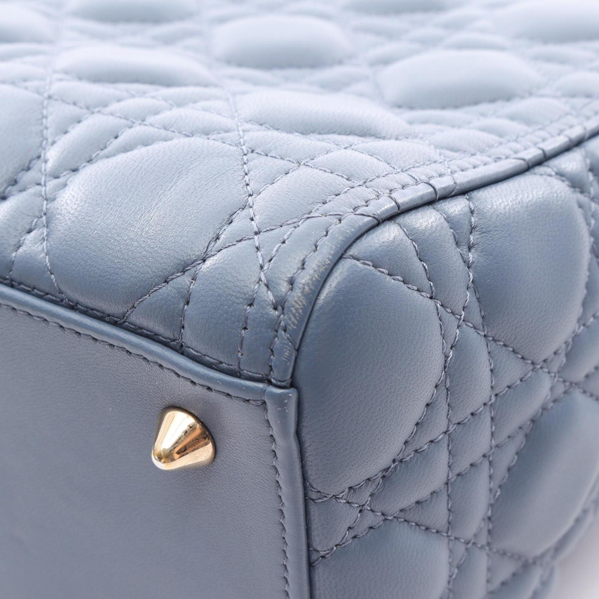 Christian Dior Blue Leather Handbag (Pre-Owned)