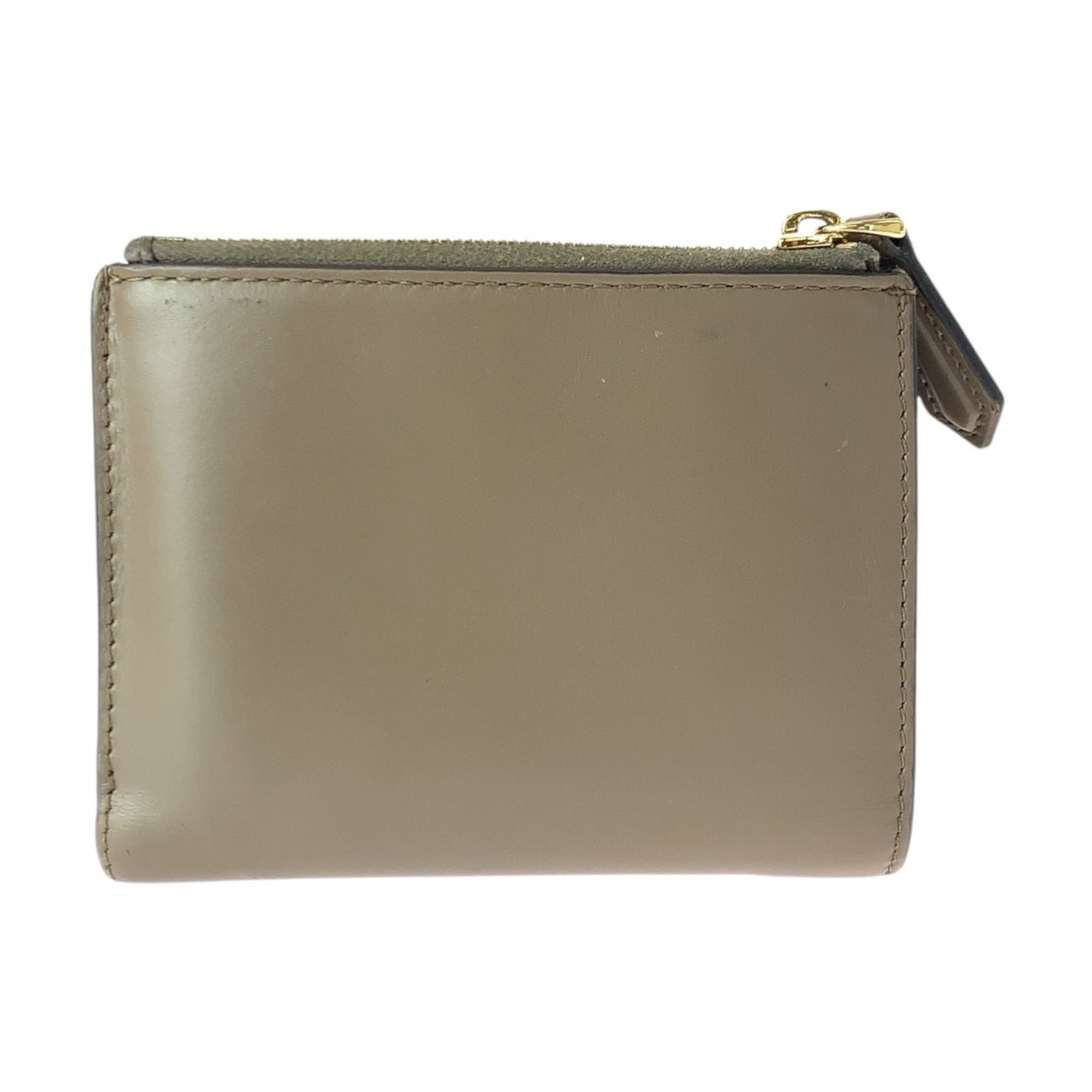 Fendi Beige Leather Wallet (Bi-Fold) (Pre-Owned)