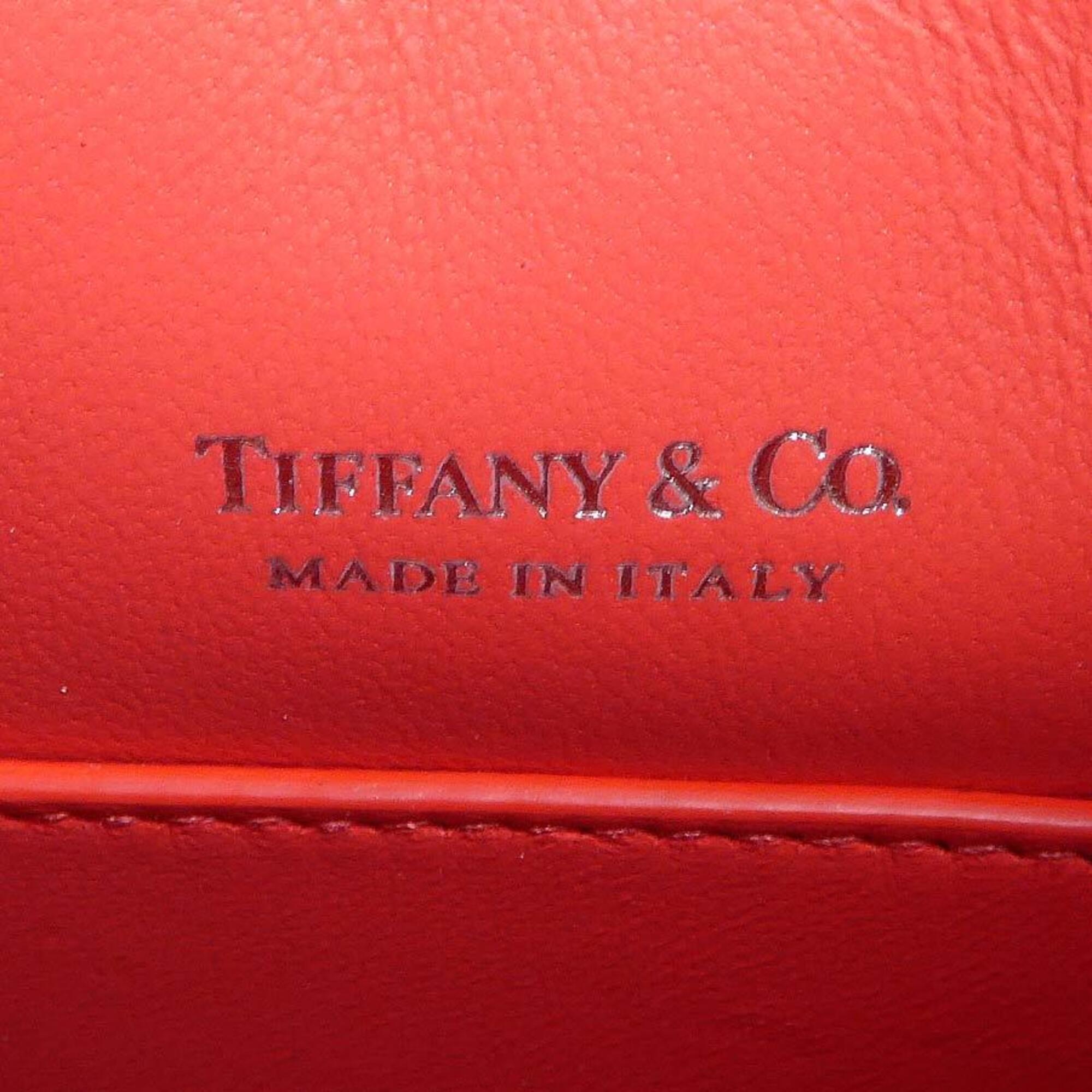 Tiffany Red Color Leather Coin Purse/Coin Case (Pre-Owned)