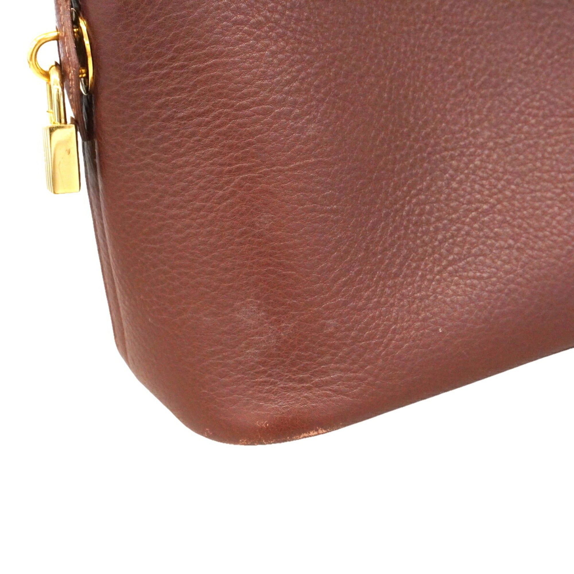 Hermes Noisette Fjord Leather Handbag (Pre-Owned)
