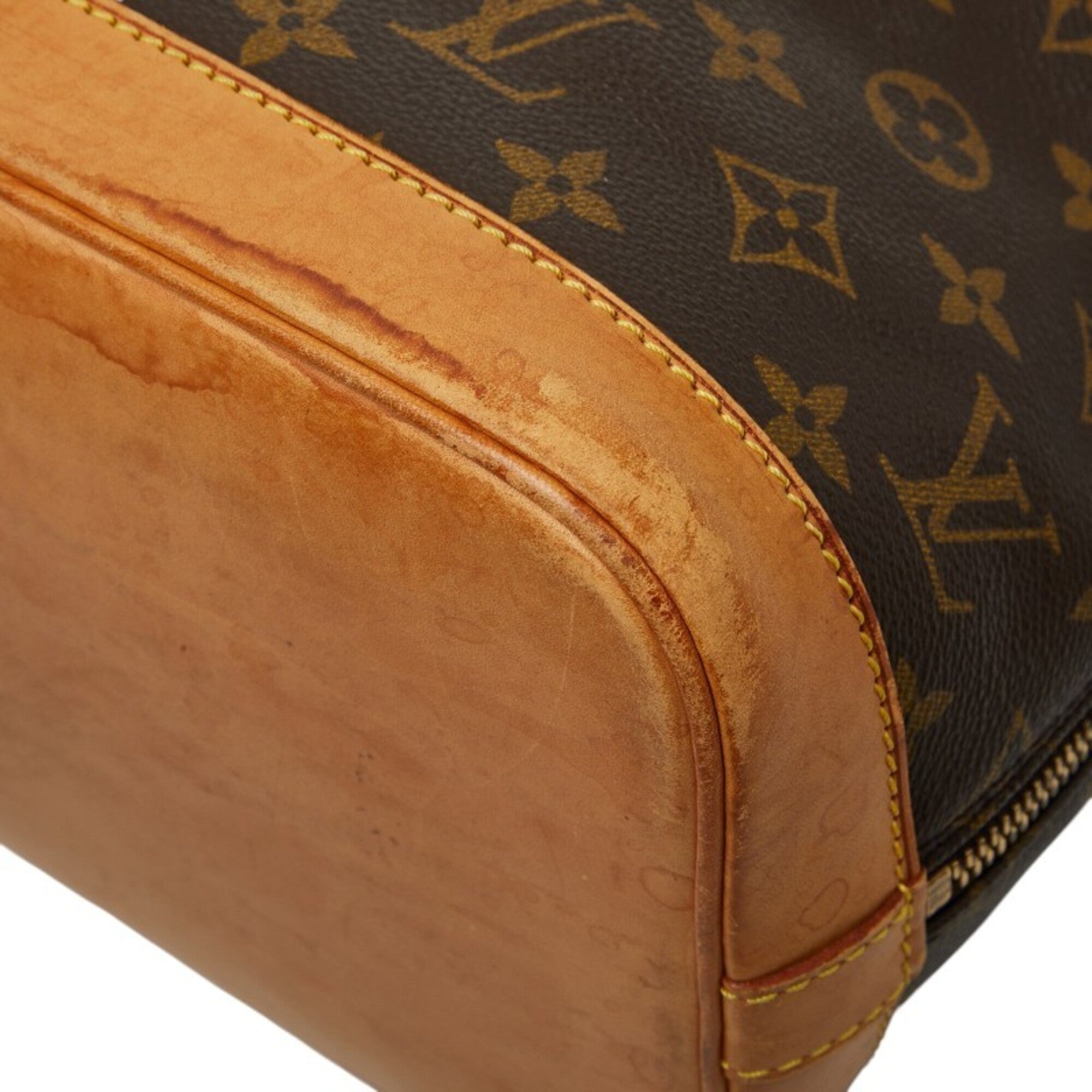 Louis Vuitton Brown Pvc Leather Handbag (Pre-Owned)