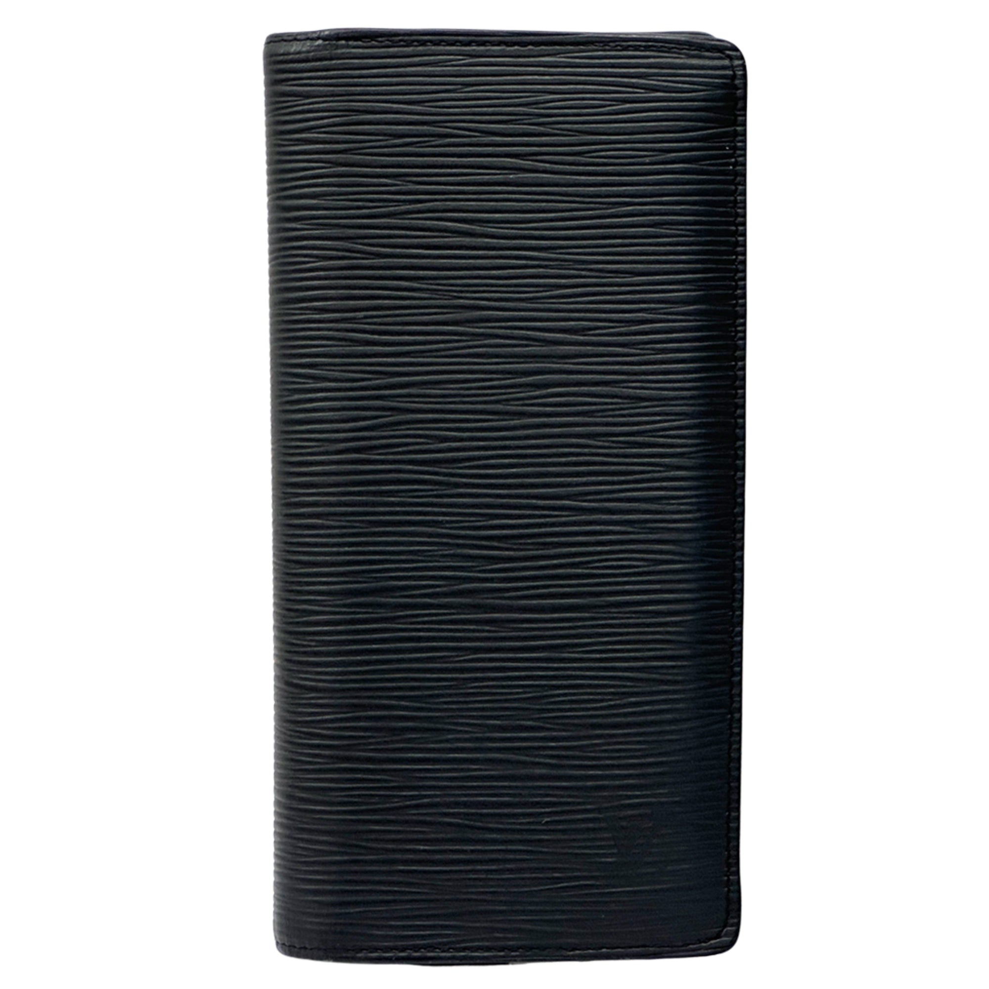 Louis Vuitton Black Noir Epi Leather Long Wallet (Bi-Fold) (Pre-Owned)