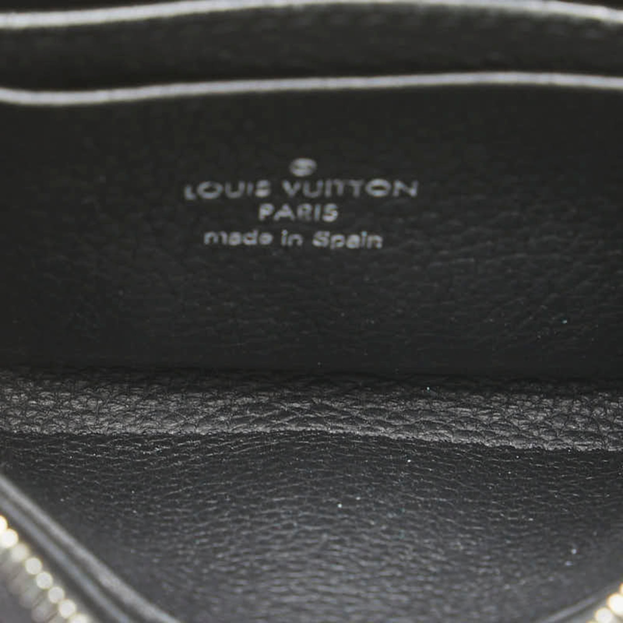 Louis Vuitton Black Noir Leather Coin Purse/Coin Case (Pre-Owned)