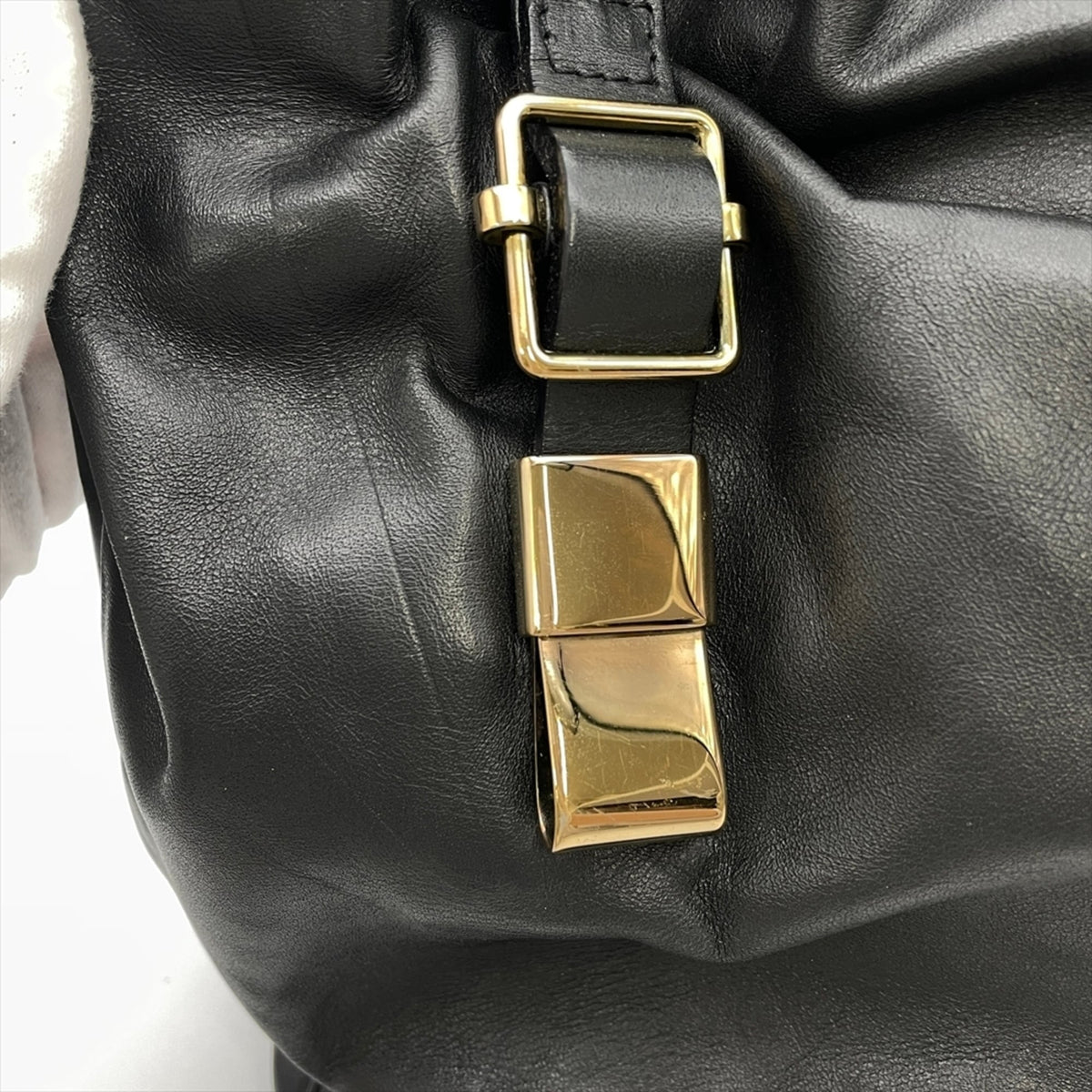Chloé Black Leather Tote Bag (Pre-Owned)