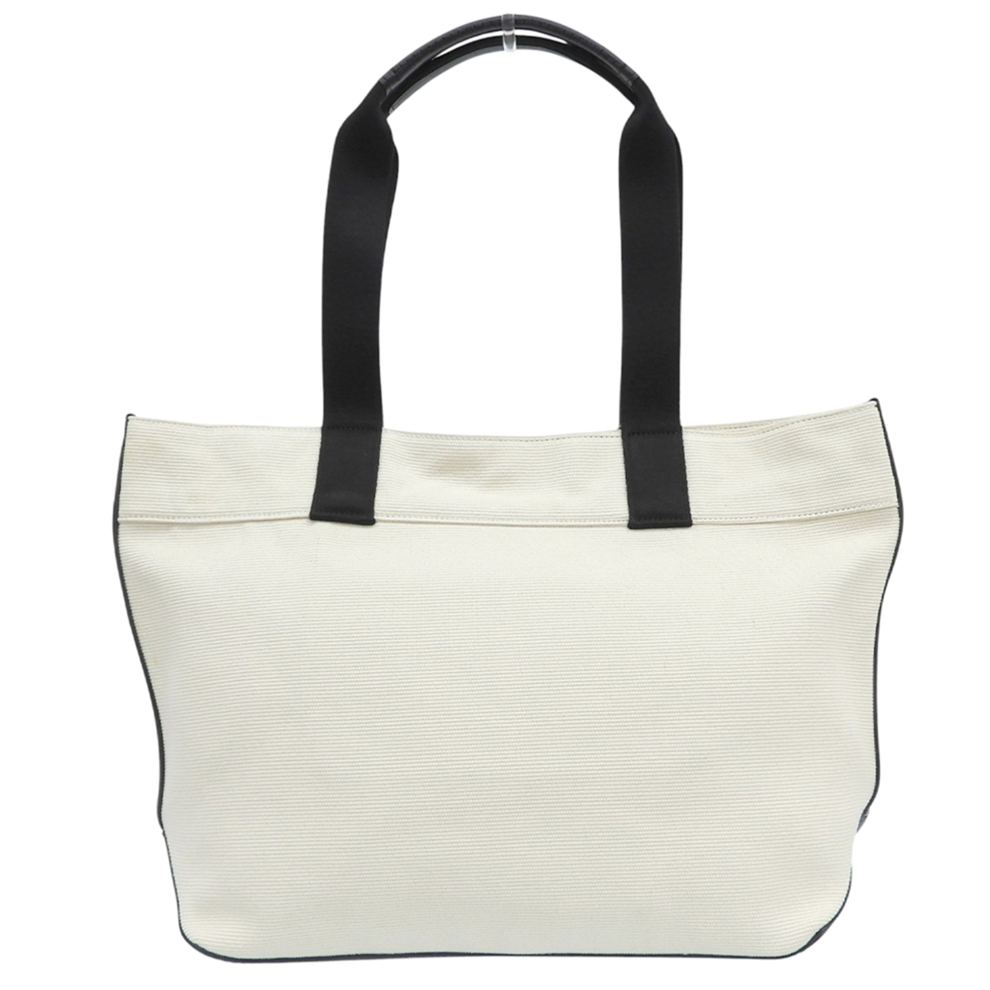 Coach Black White Canvas Tote Bag (Pre-Owned)
