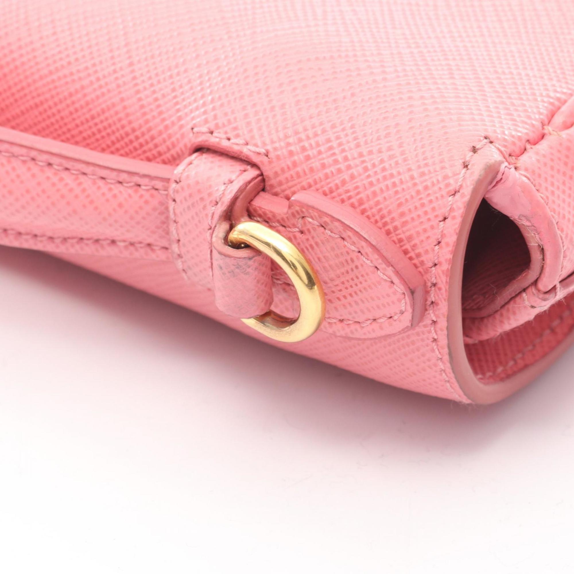 Prada Pink Saffiano Triangle Handbag (Pre-Owned)