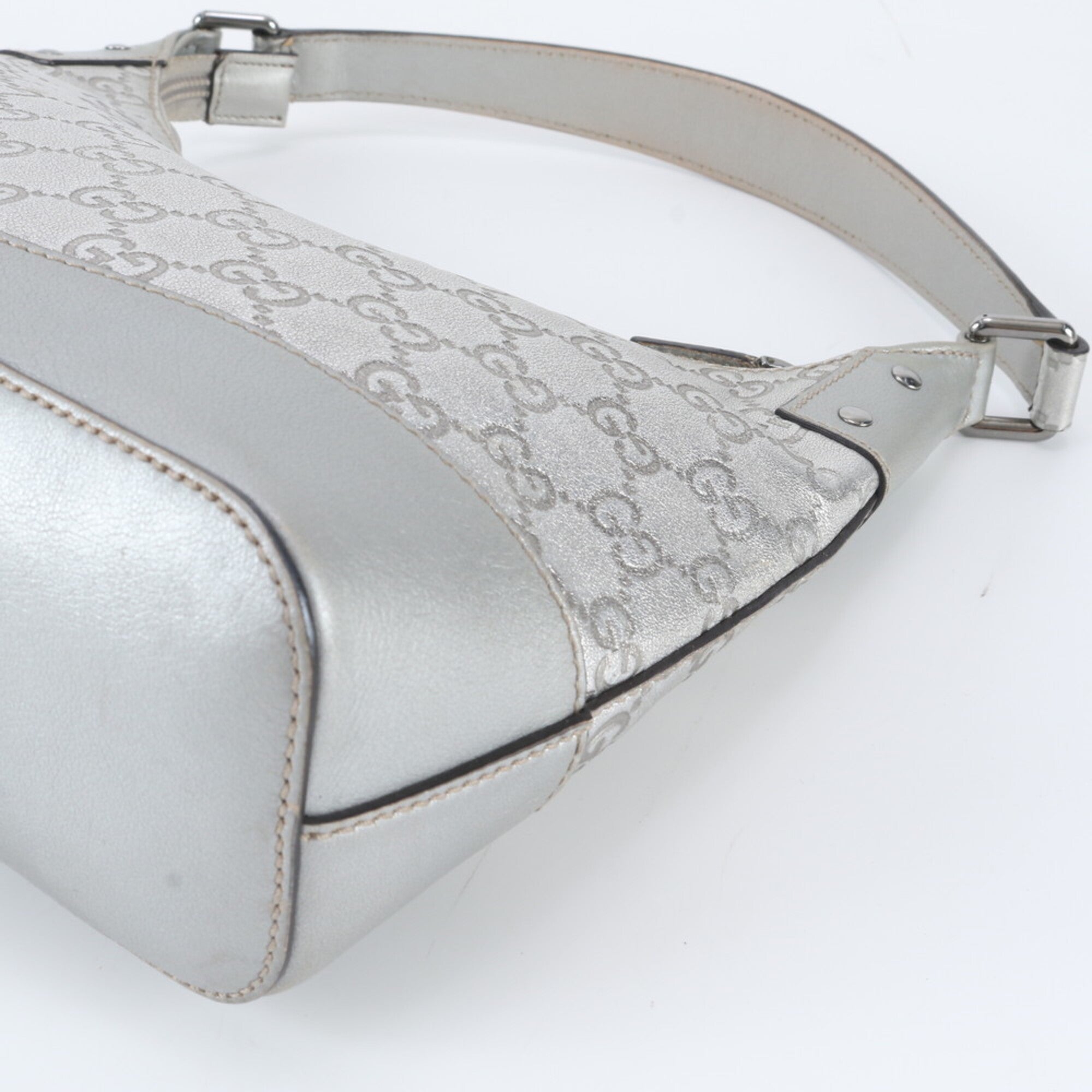 Gucci Leather Handbag Shoulder Bag (Pre-Owned)
