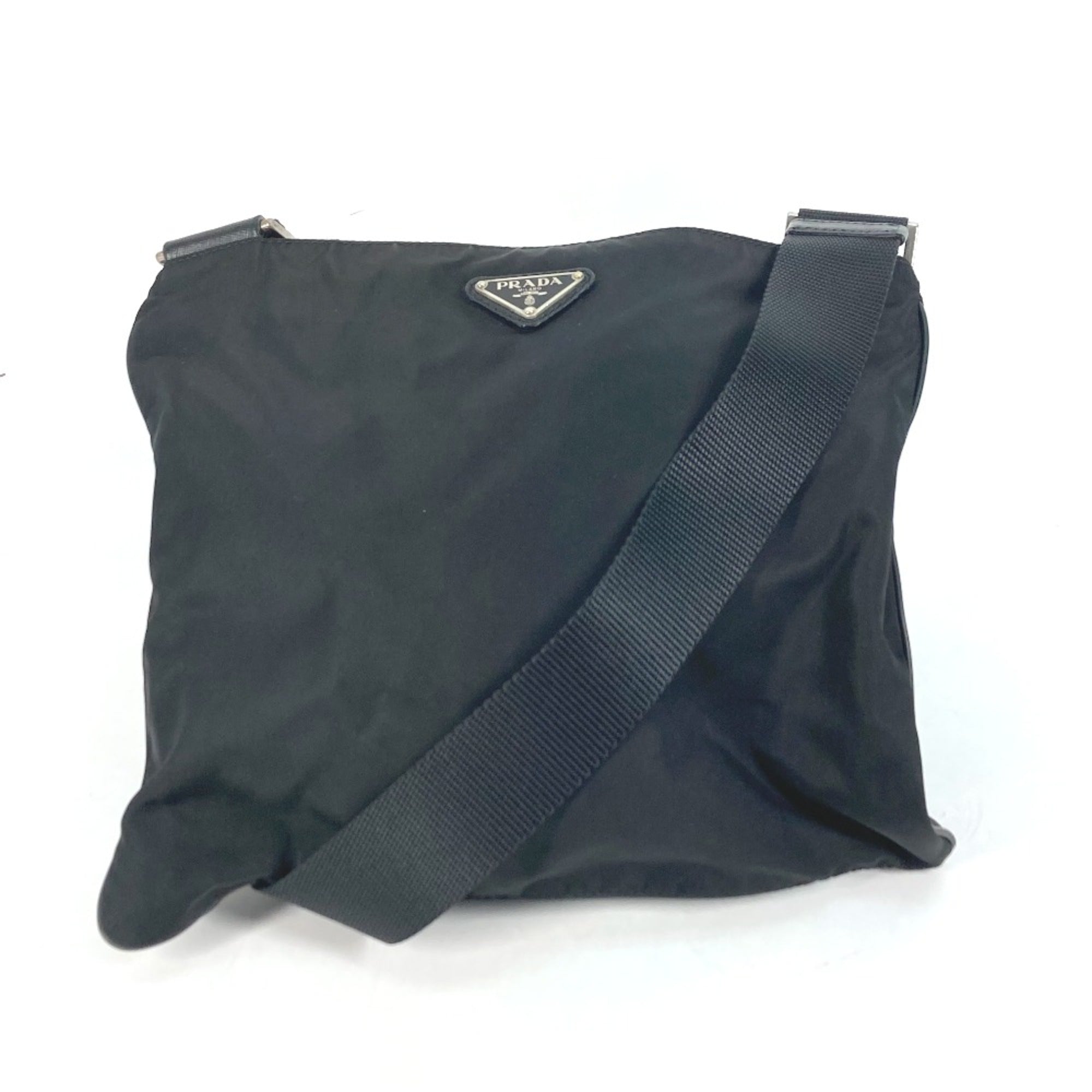 Prada Black Cloth Shoulder Bag (Pre-Owned)