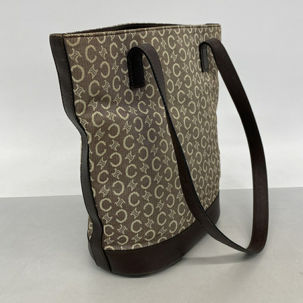 Celine Brown Canvas Tote Bag (Pre-Owned)