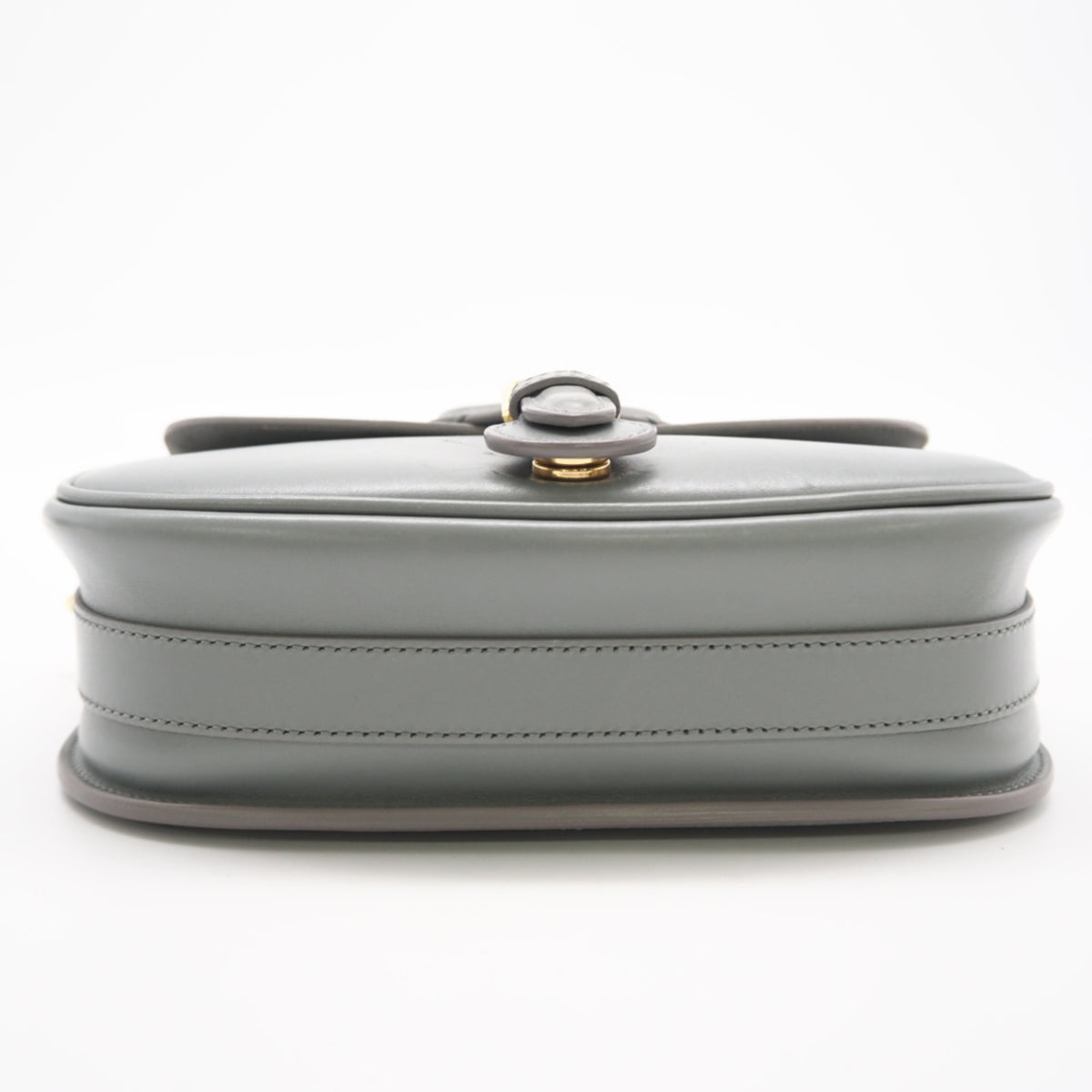 Christian Dior Gray Leather Shoulder Bag (Pre-Owned)