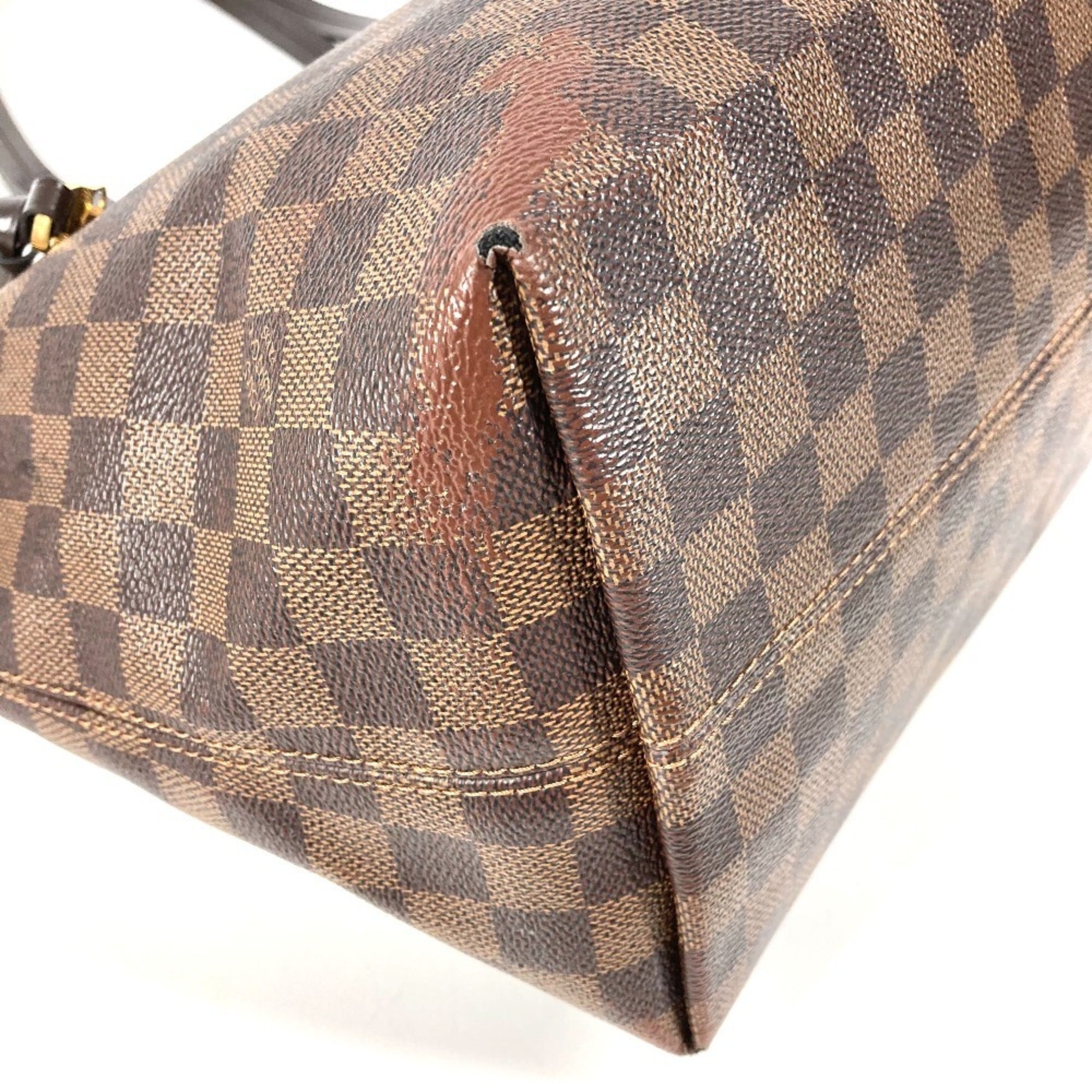 Louis Vuitton Damier Brown Ebene Damier Canvas Shoulder Bag Tote Bag (Pre-Owned)