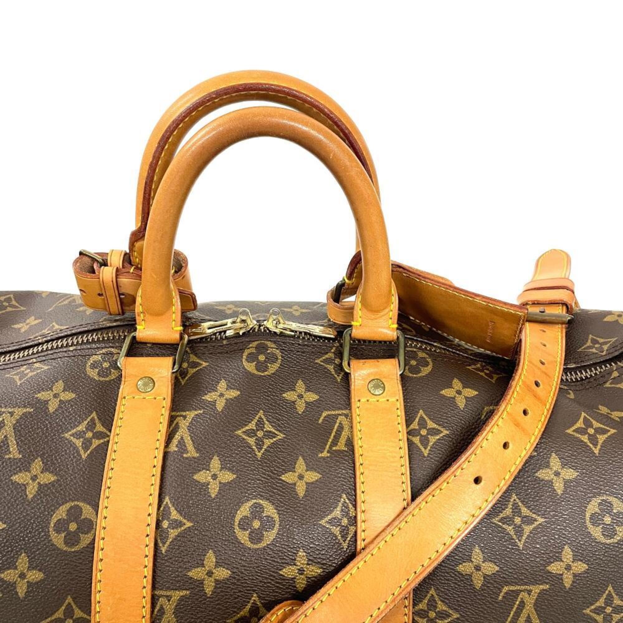Louis Vuitton Brown Monogram Canvas Boston Bag (Pre-Owned)