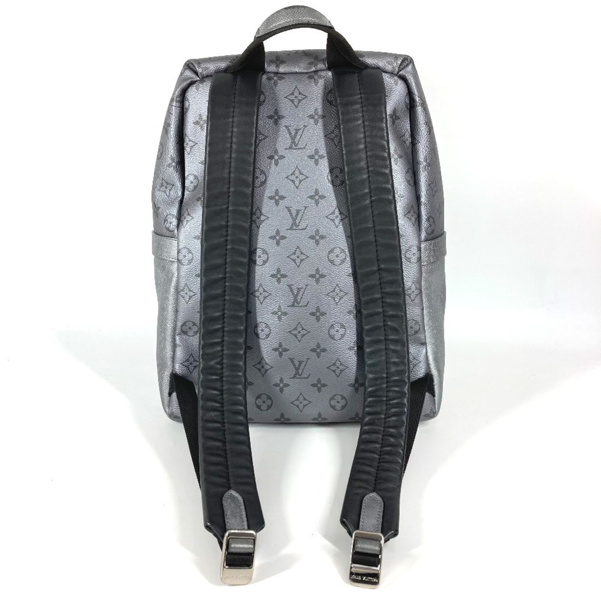 Louis Vuitton Taigarama Silver Taiga Leather Monogram Backpack (Pre-Owned)