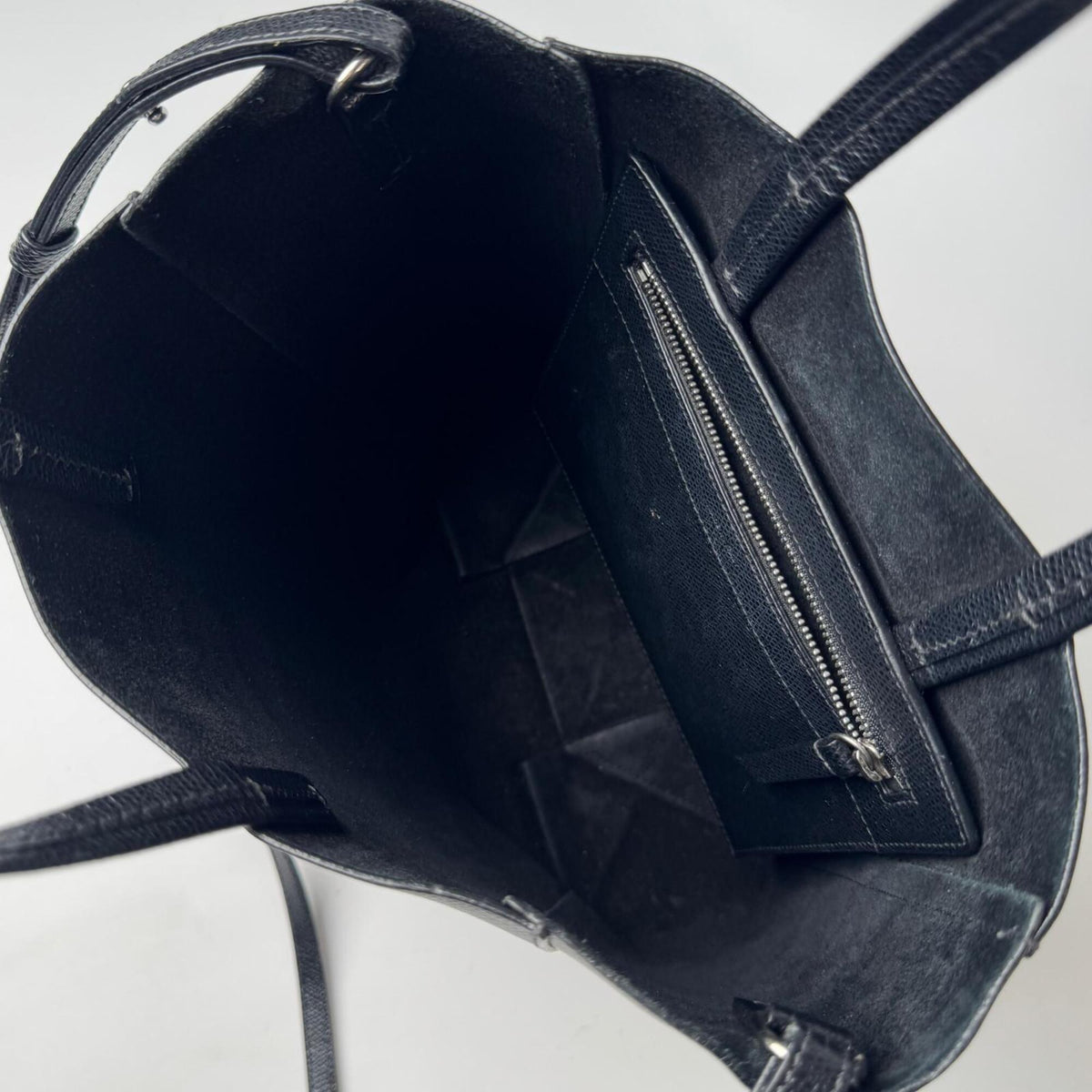Celine Black Leather Shoulder Bag Tote Bag (Pre-Owned)