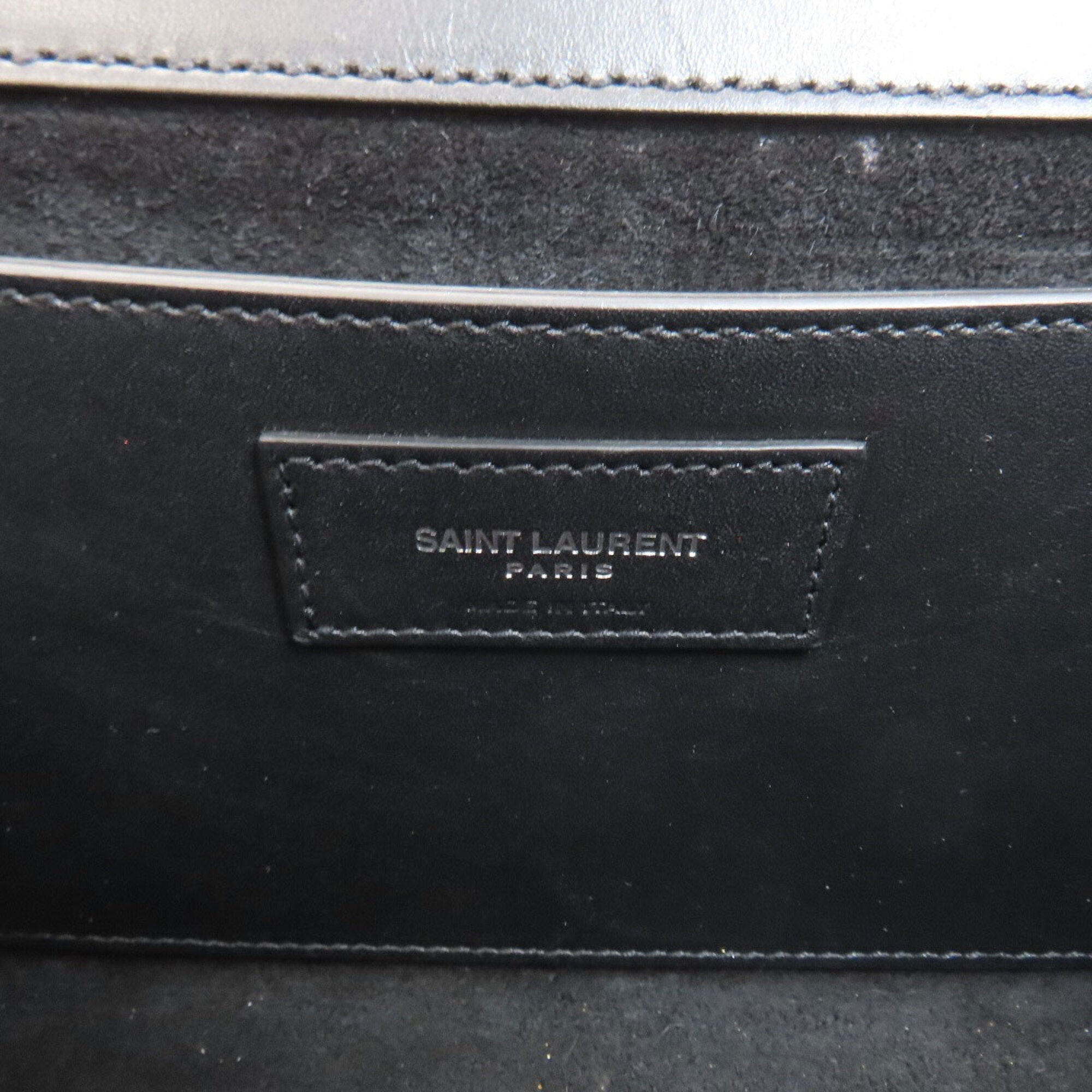 Yves Saint Laurent Black Leather Shoulder Bag (Pre-Owned)