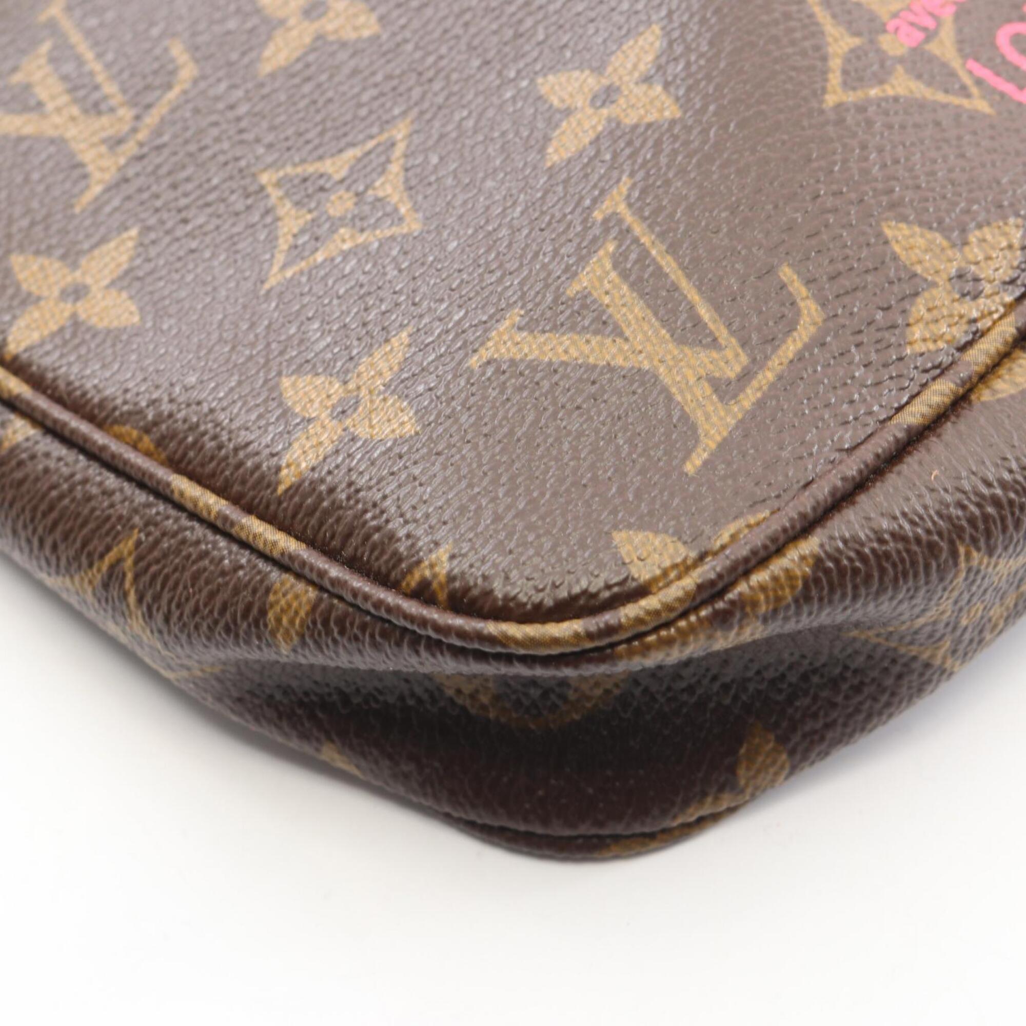 Louis Vuitton Brown Monogram Pink Coated Canvas Handbag (Pre-Owned)