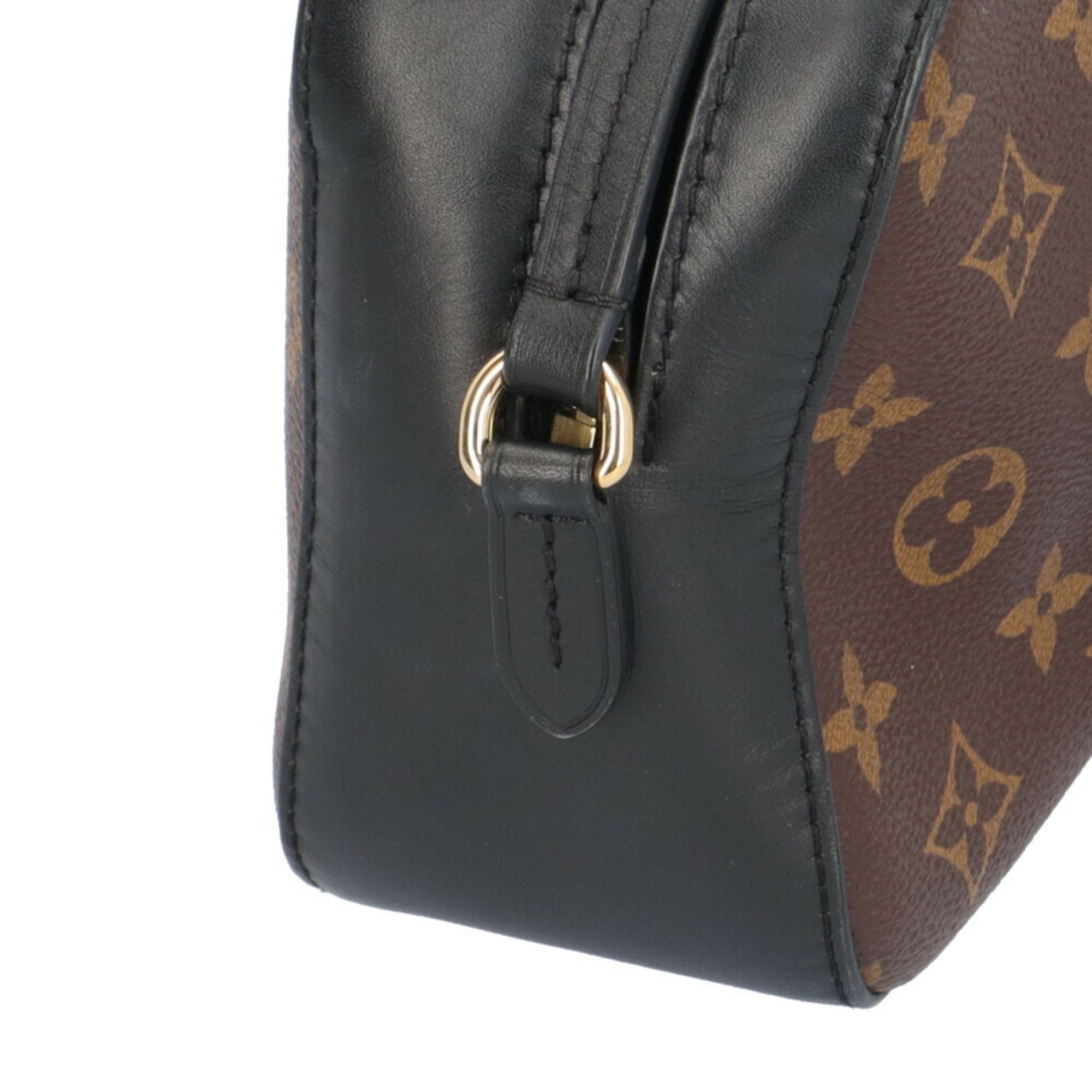 Louis Vuitton Black Brown Monogram Canvas Shoulder Bag (Pre-Owned)