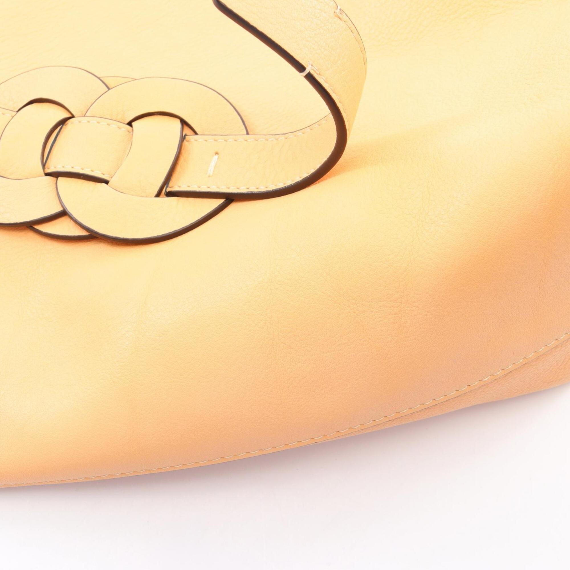 Chloé Beige Leather Handbag Tote Bag (Pre-Owned)