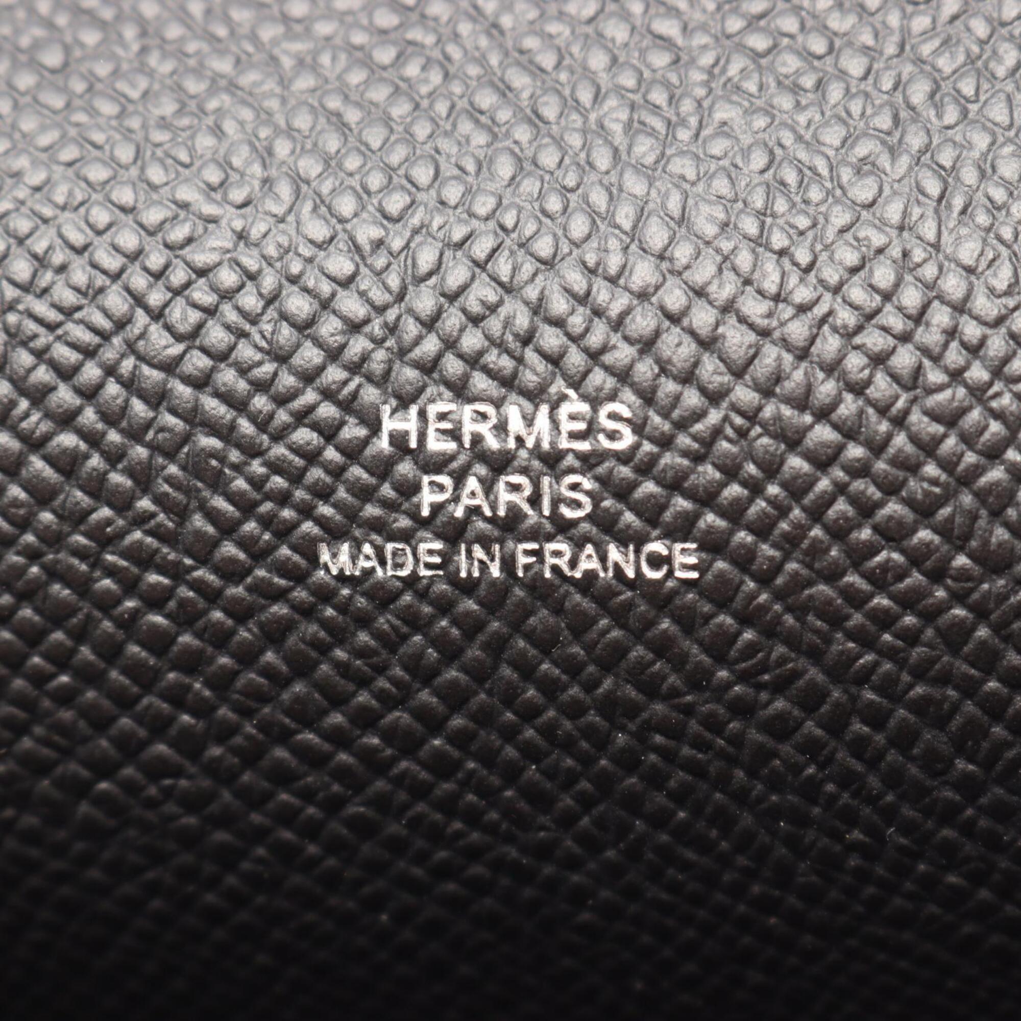 Hermes Black Epsom Leather Handbag Shoulder Bag (Pre-Owned)