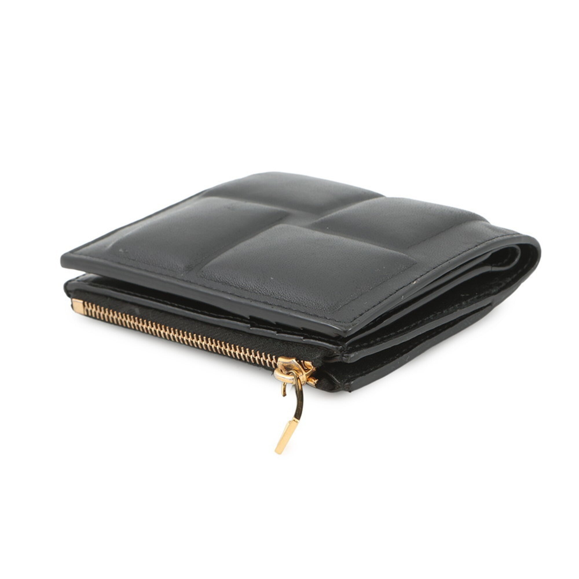 Bottega Veneta Black Leather Wallet (Bi-Fold) (Pre-Owned)