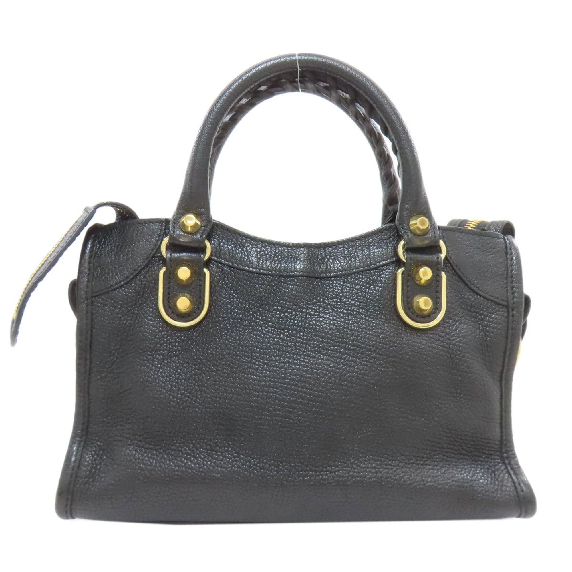 Balenciaga Black Leather Handbag (Pre-Owned)