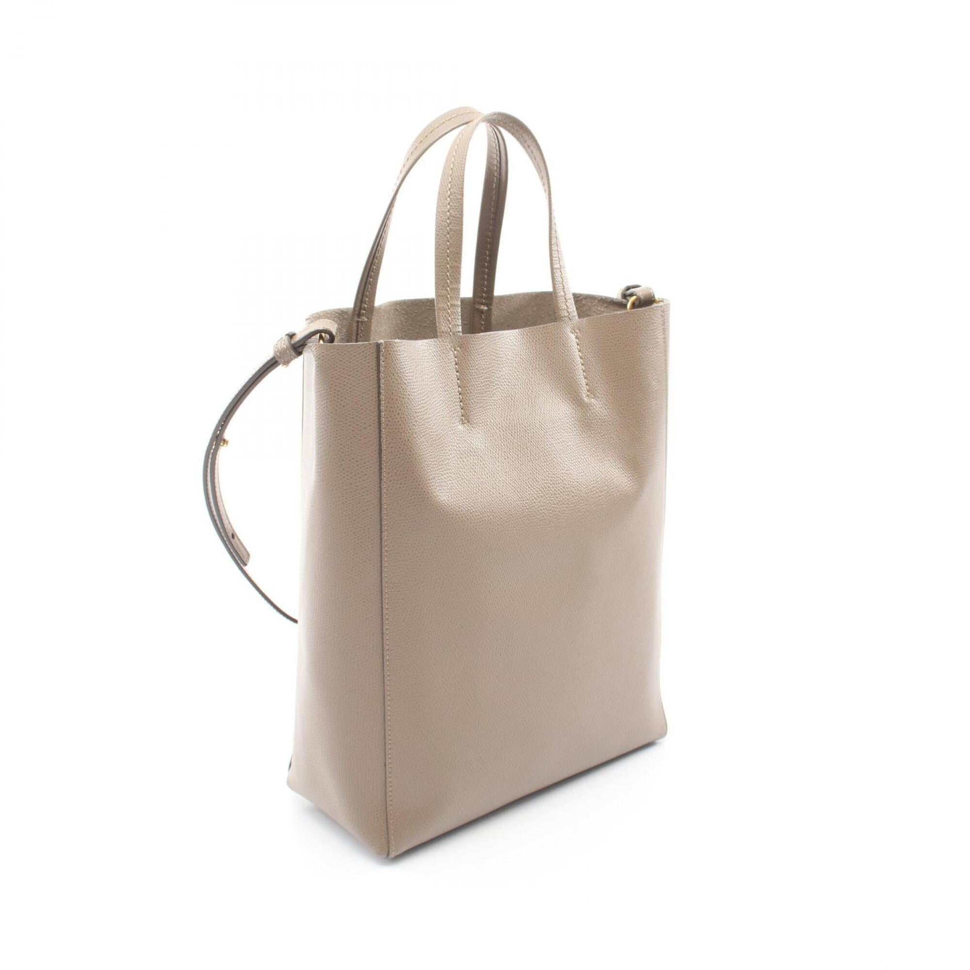 Celine Beige Leather Handbag Tote Bag (Pre-Owned)