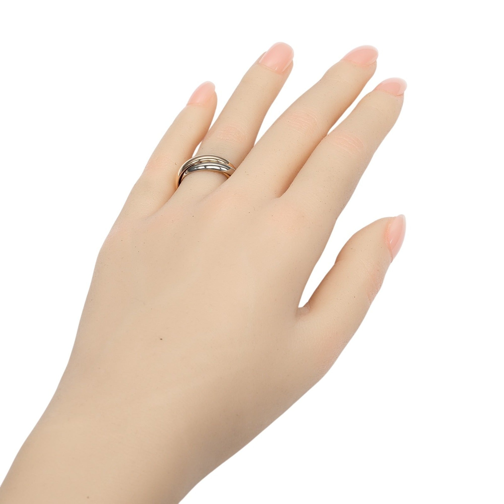 Cartier Pink Gold White Gold Yellow Gold Yellow Gold (18K) Pink Gold (18K) White Gold (18K) Band Ring (Pre-Owned)