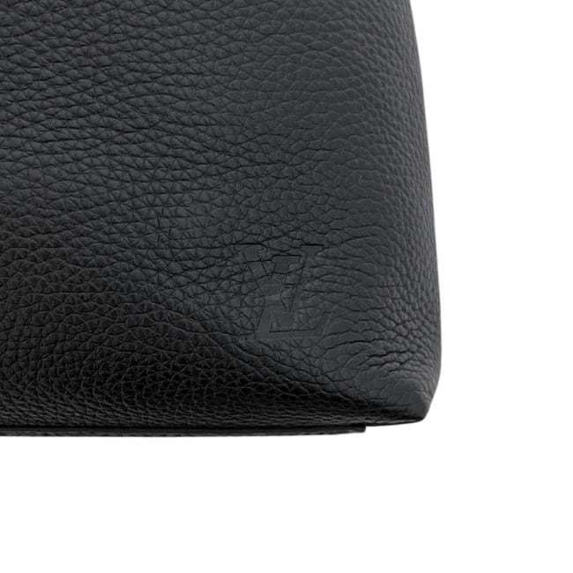 Louis Vuitton Black Noir Leather Tote Bag (Pre-Owned)