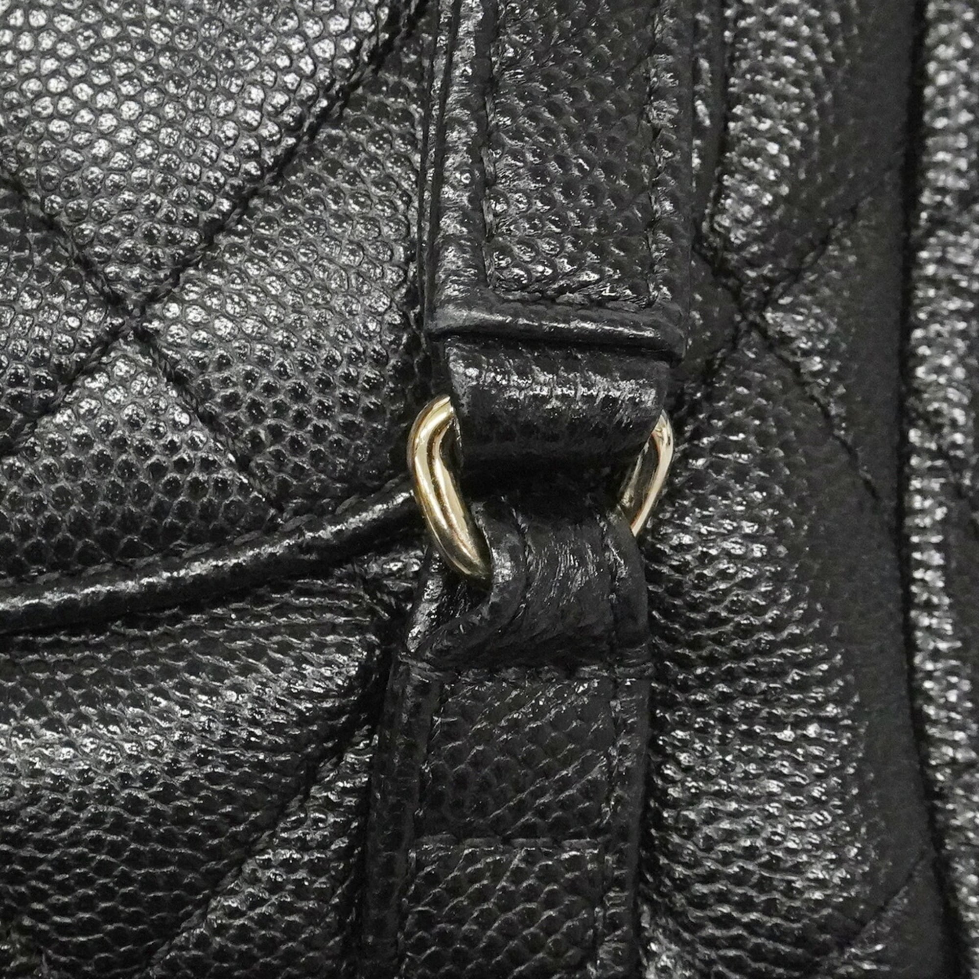 Chanel Black Grained Calfskin Backpack (Pre-Owned)