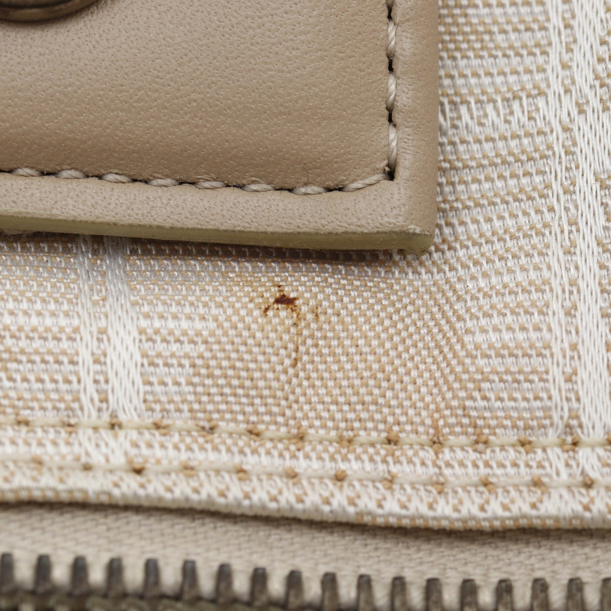 Chanel New Travel Line Beige Nylon Canvas Boston Bag Weekend Bag (Pre-Owned)