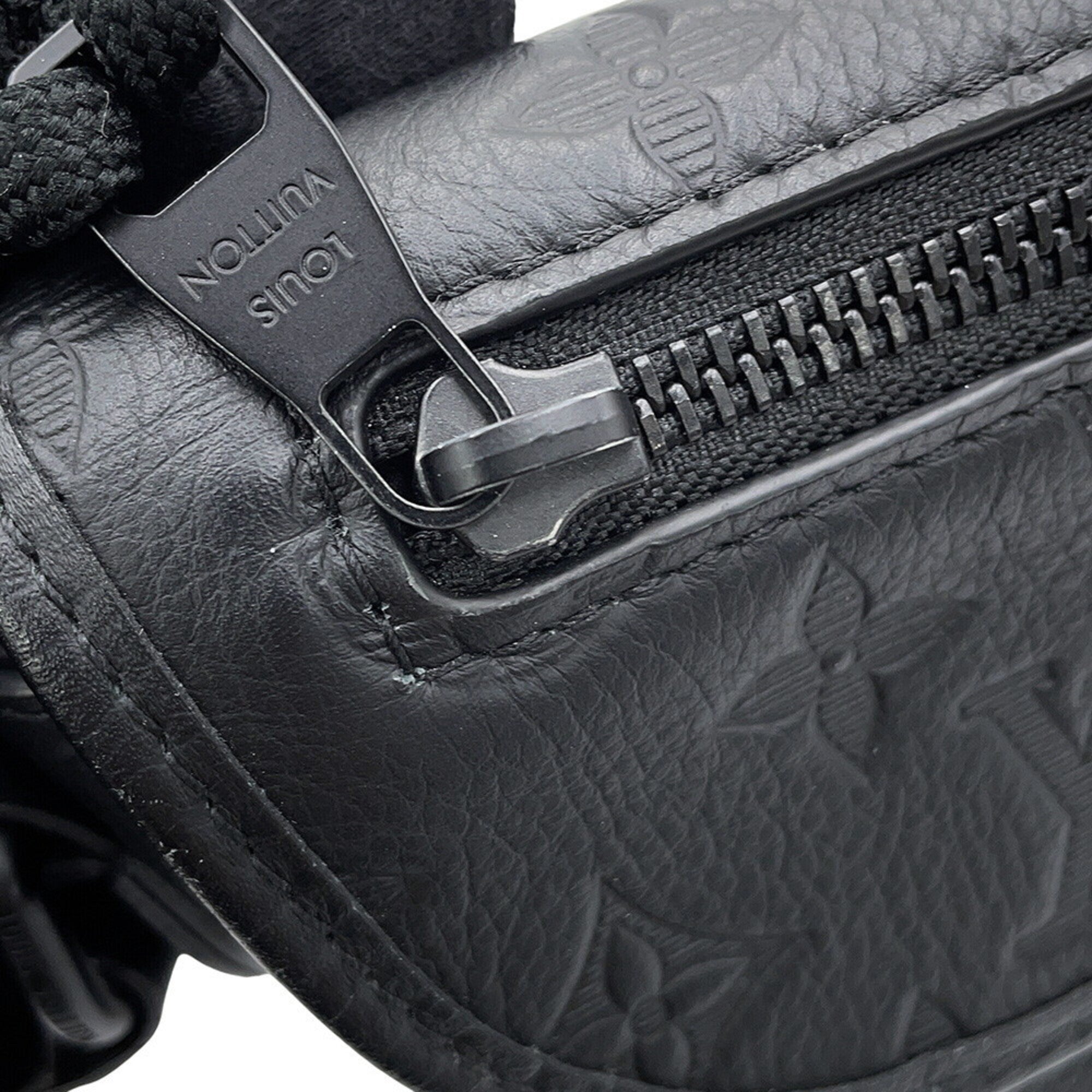 Louis Vuitton Noir Monogram Shadow Shoulder Bag (Pre-Owned)