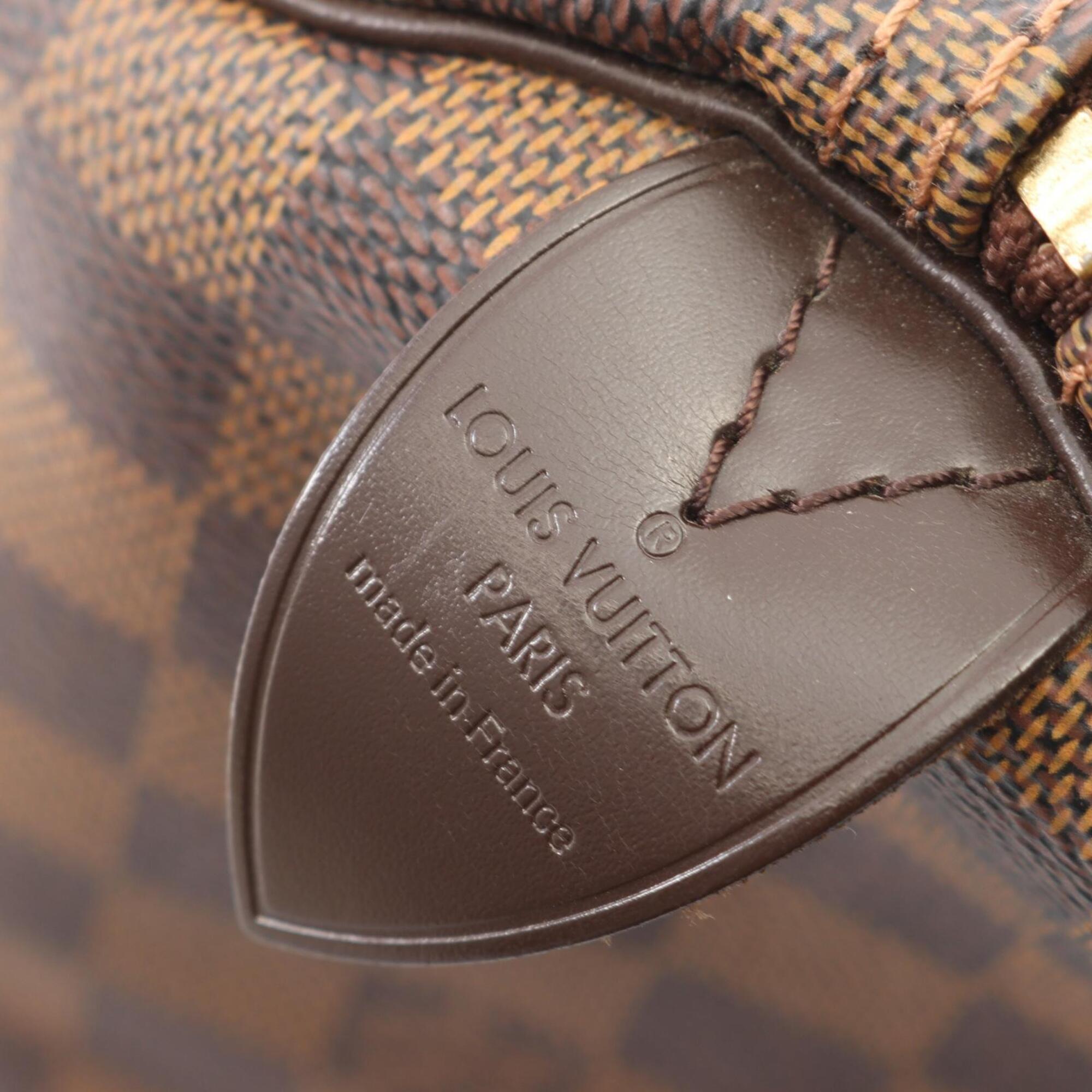 Louis Vuitton Brown Coated Canvas Leather Handbag (Pre-Owned)