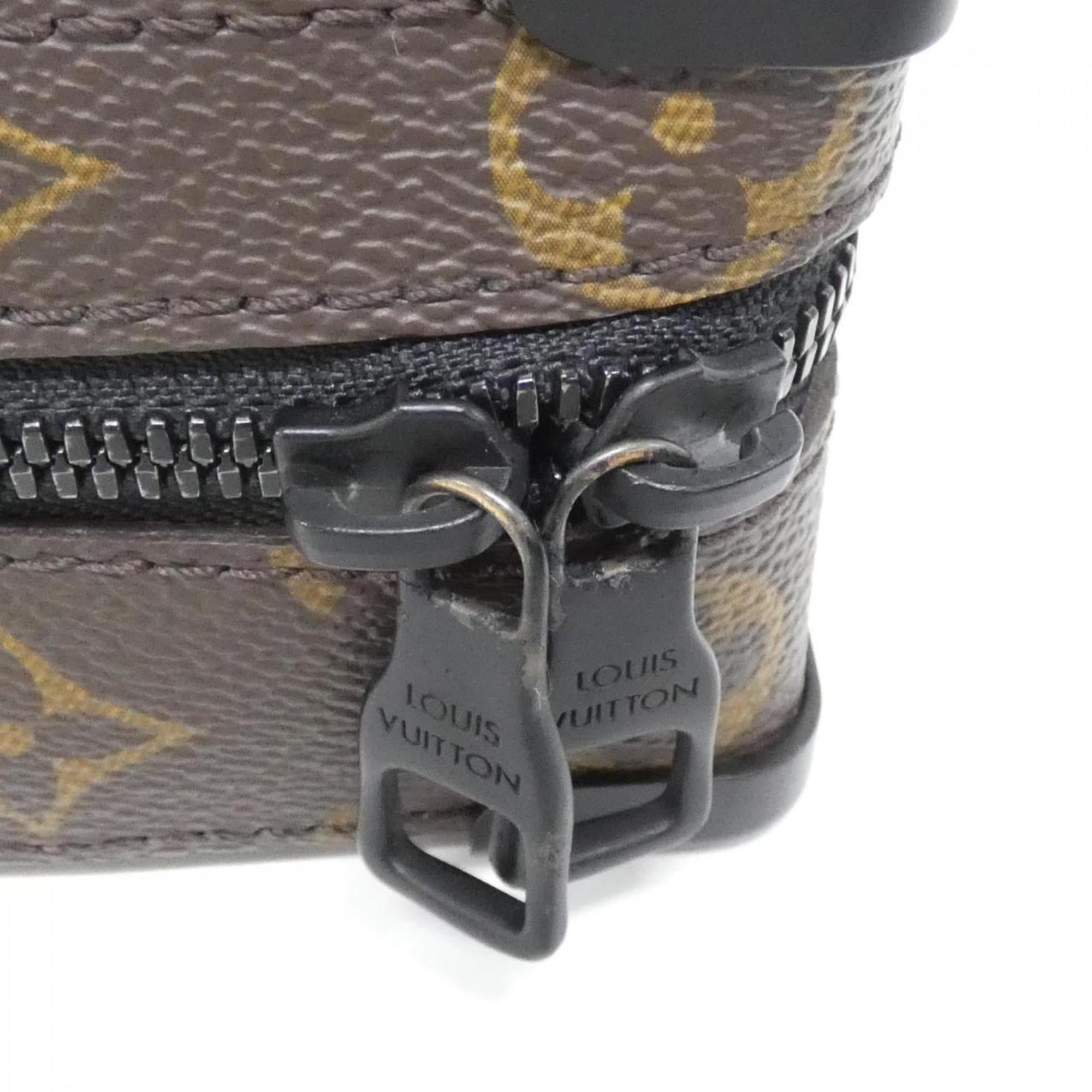 Louis Vuitton Black Marron Coated Canvas Shoulder Bag (Pre-Owned)