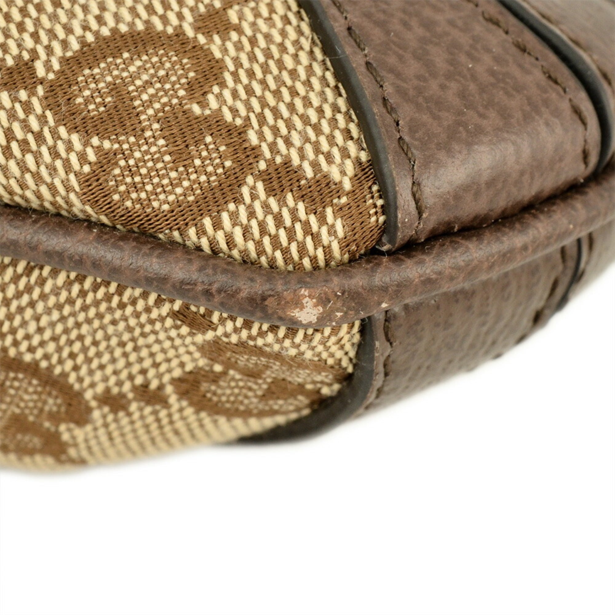 Gucci Beige Gg Canvas Handbag (Pre-Owned)