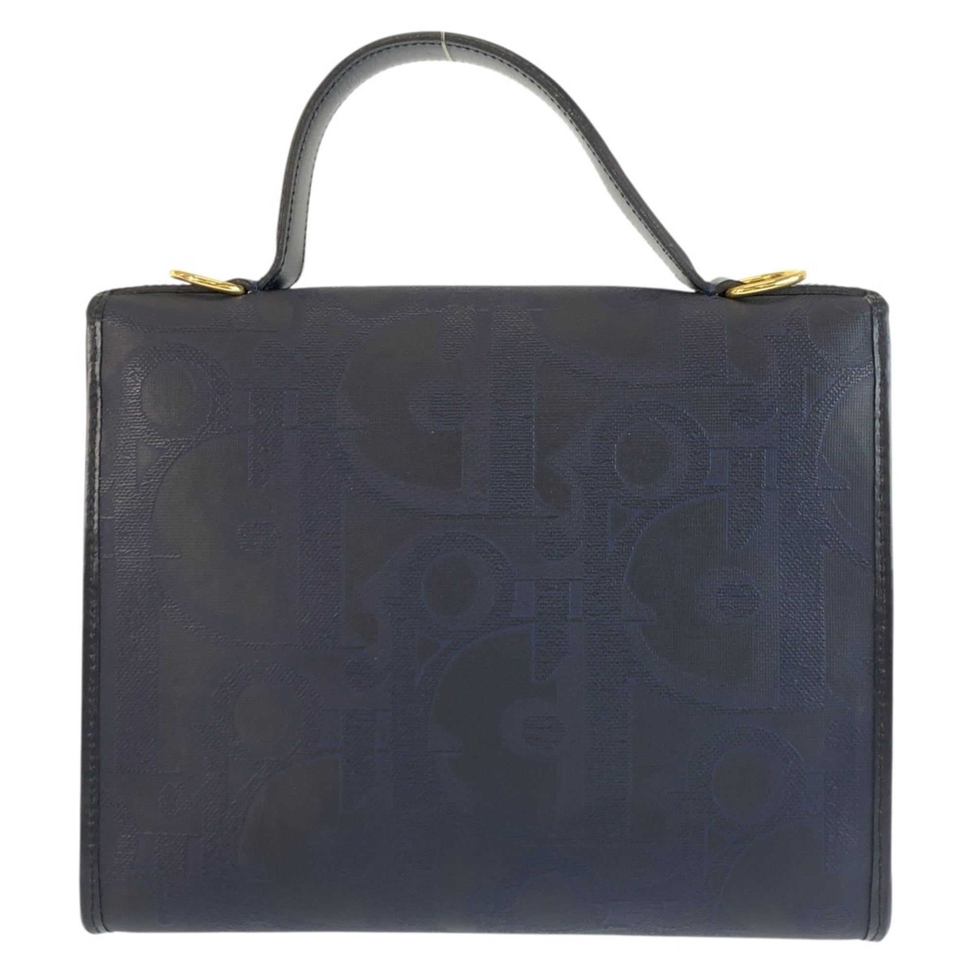 Christian Dior Navy Pvc Handbag (Pre-Owned)