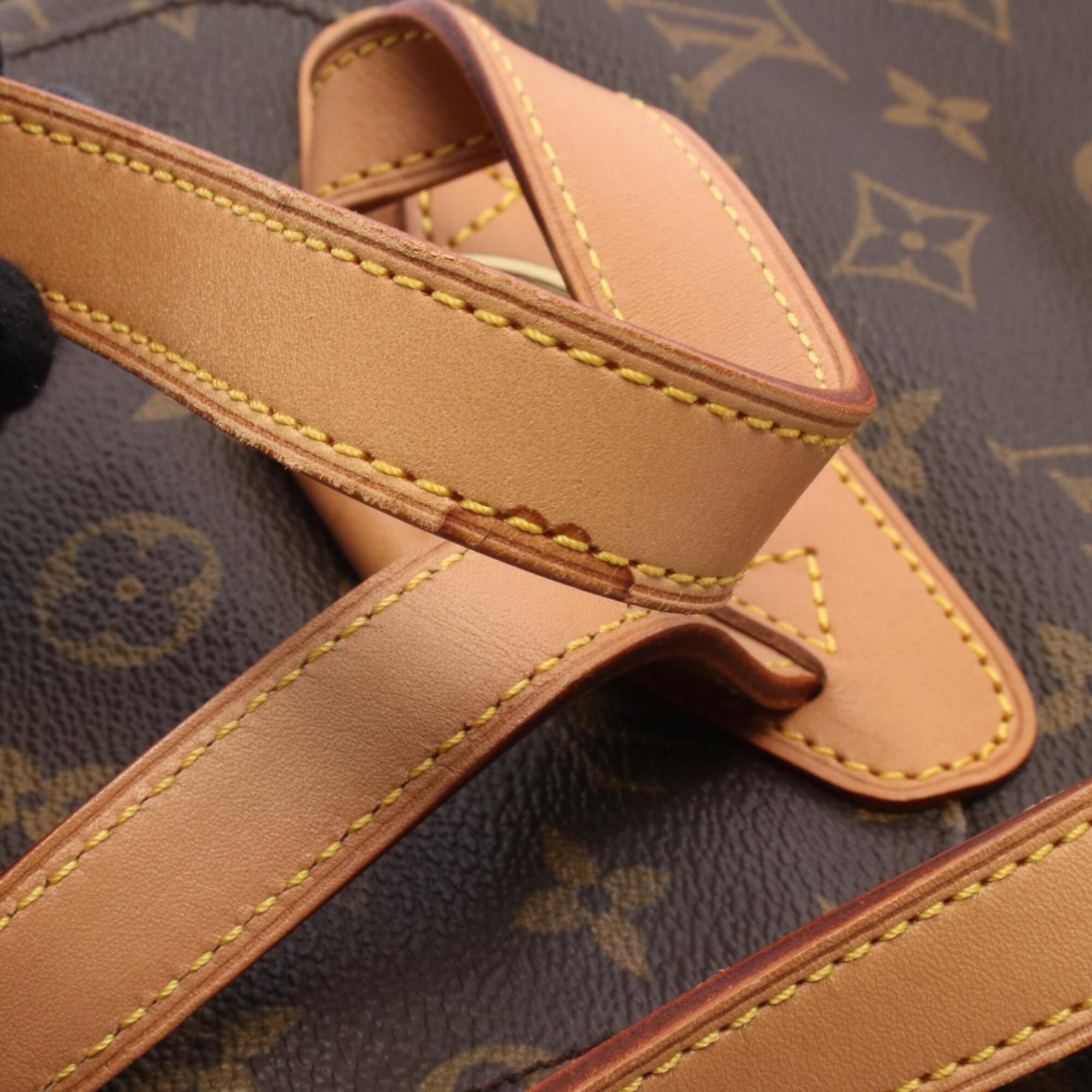 Louis Vuitton Brown Monogram Coated Canvas Leather Backpack (Pre-Owned)