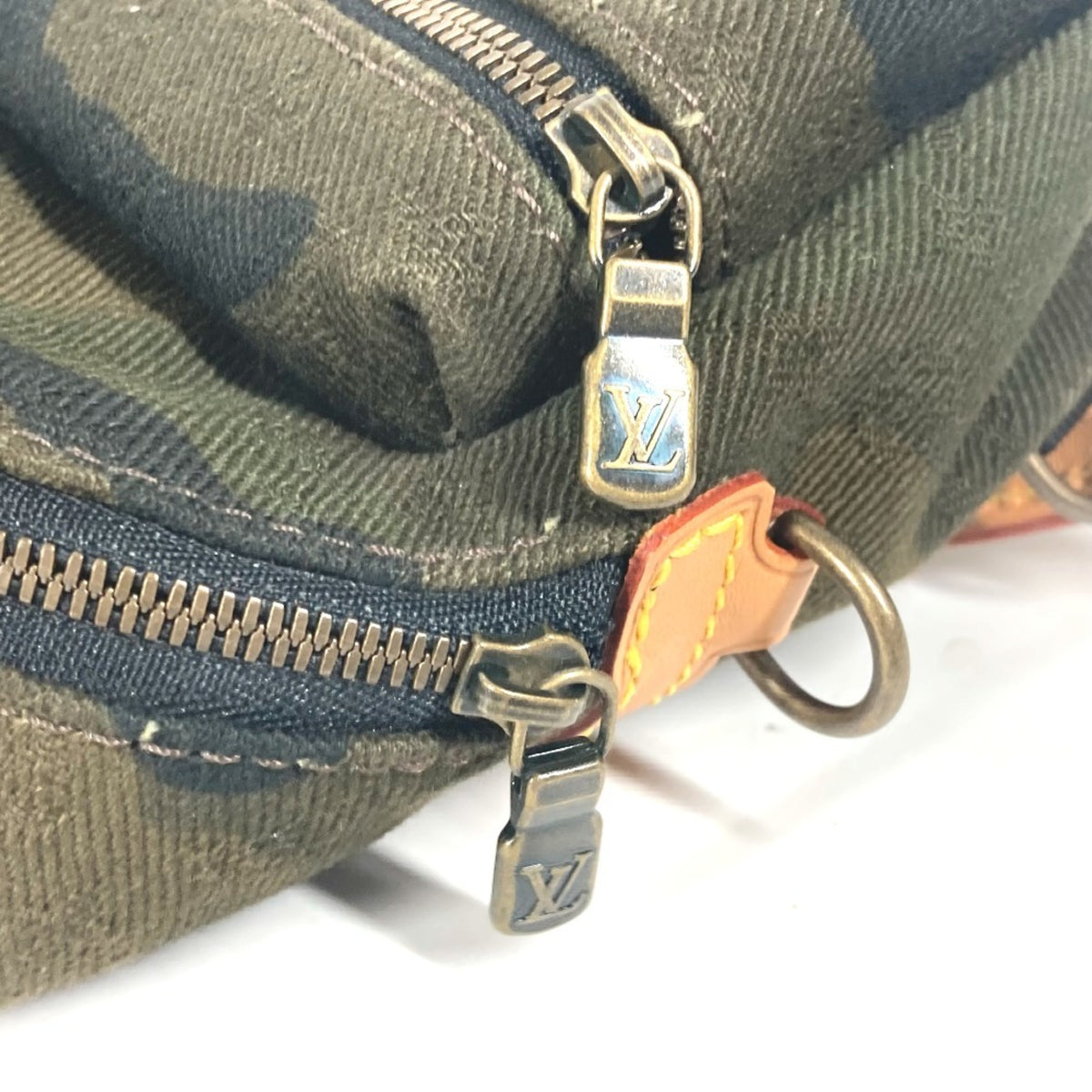 Louis Vuitton Camouflage Green Canvas Backpack (Pre-Owned)
