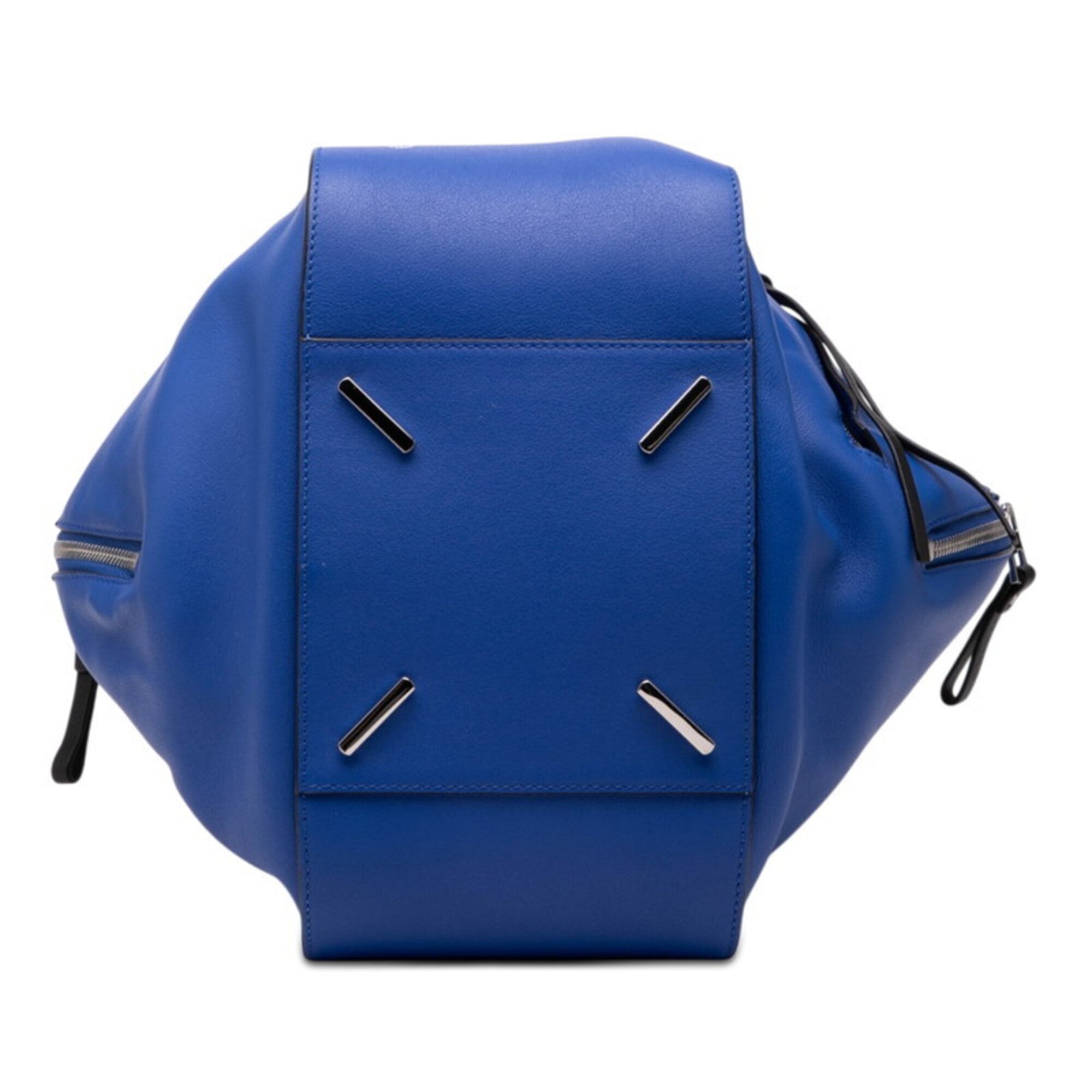 Loewe Blue Leather Handbag Shoulder Bag (Pre-Owned)