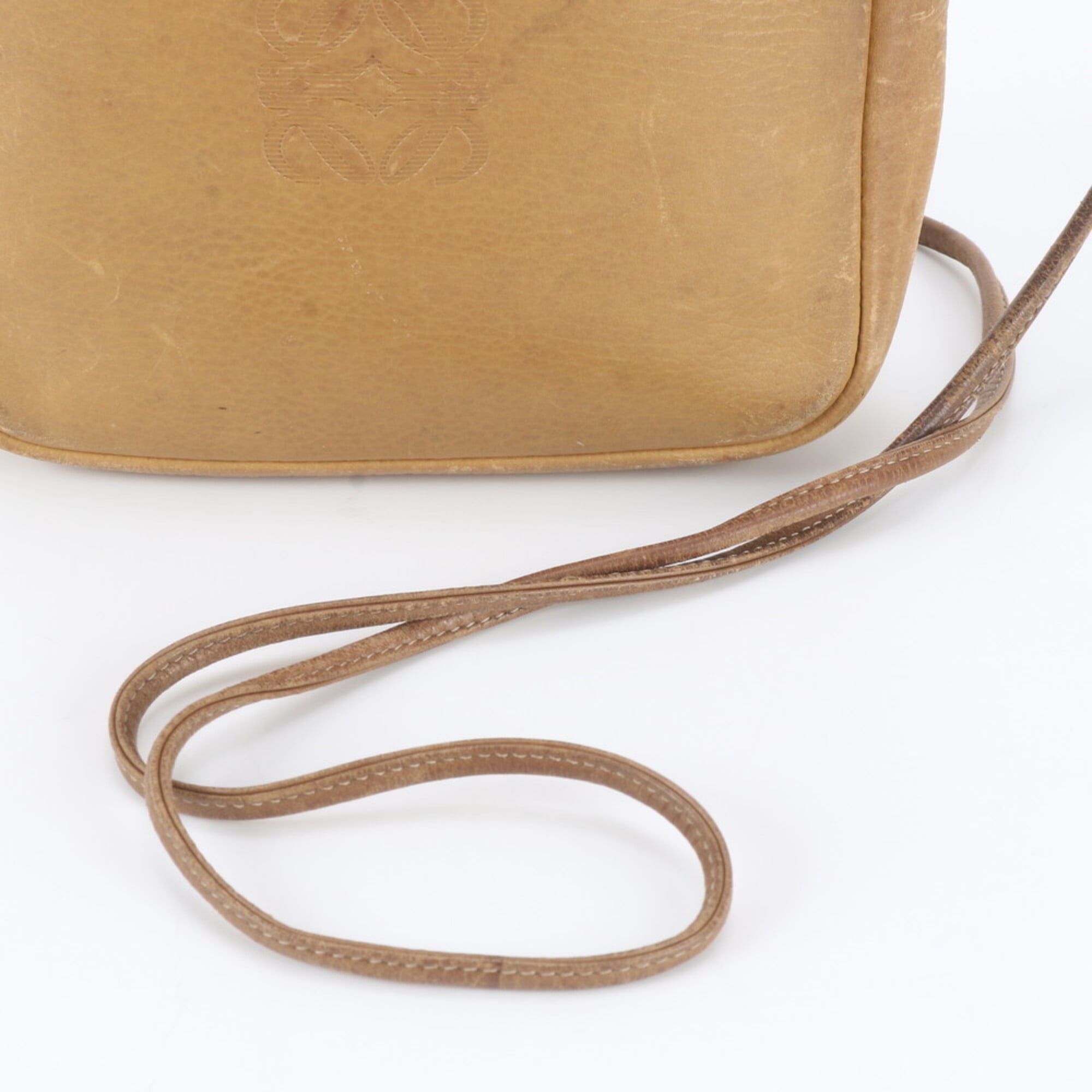 Loewe Brown Leather Crossbody Bag Shoulder Bag (Pre-Owned)