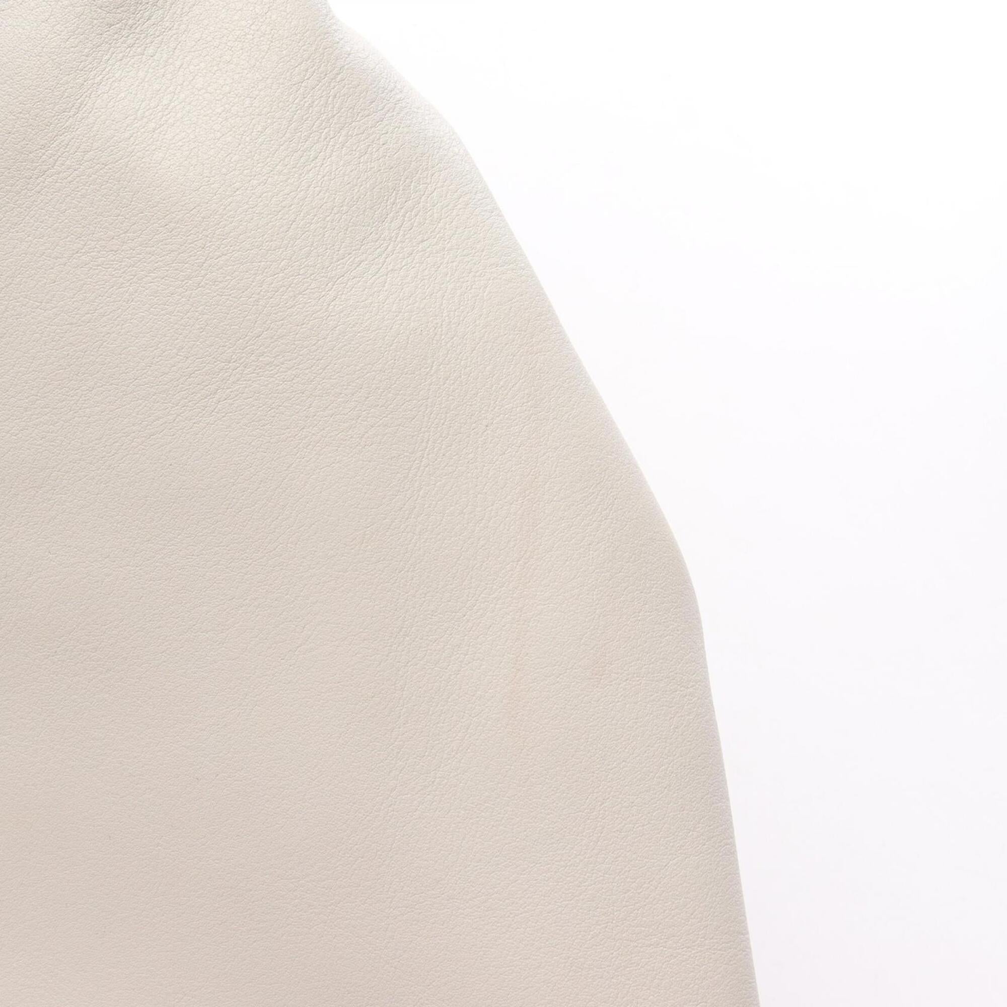 Bottega Veneta White Leather Handbag (Pre-Owned)
